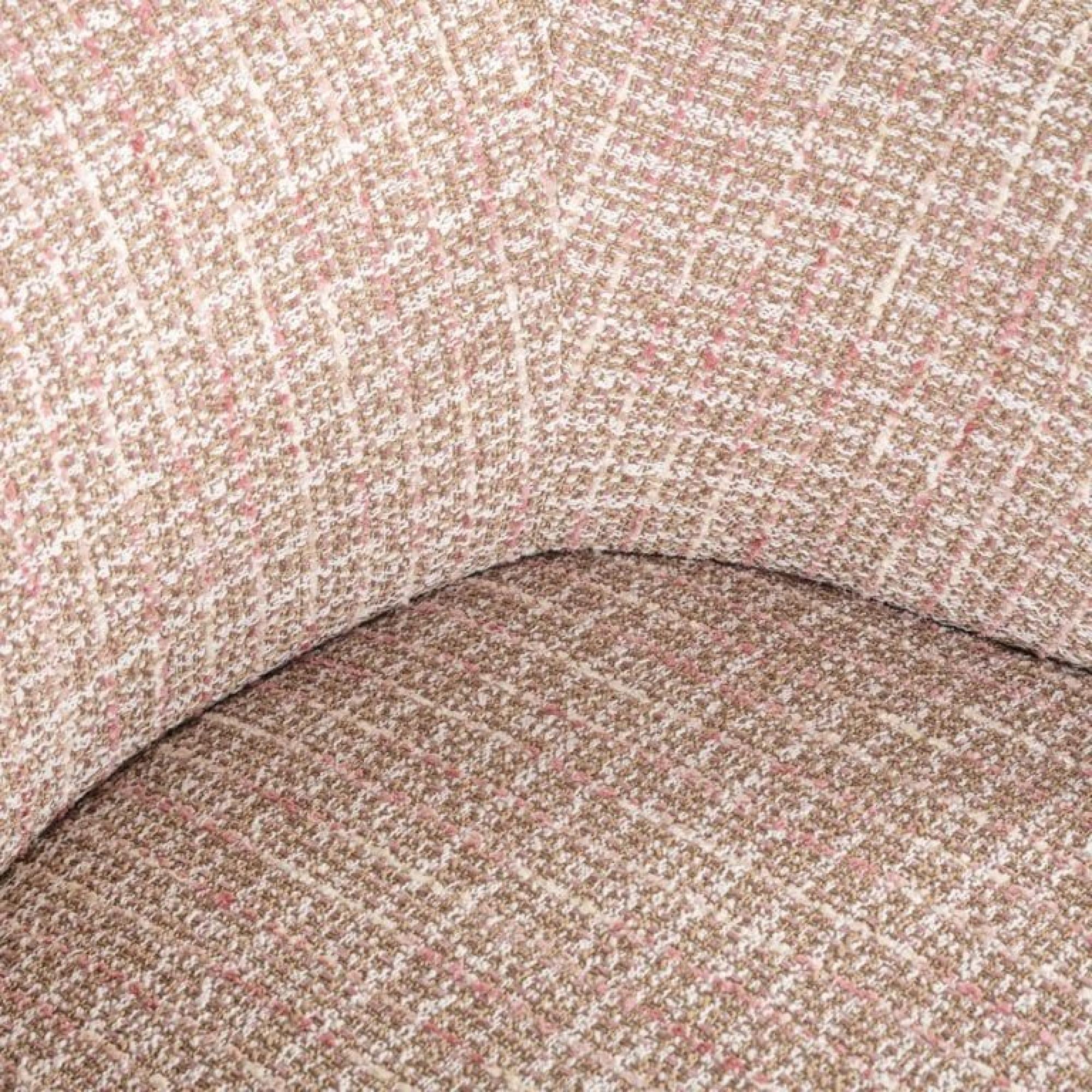 Product photograph of Venus Pink Fabric Accent Chair With Gold Legs from Choice Furniture Superstore.