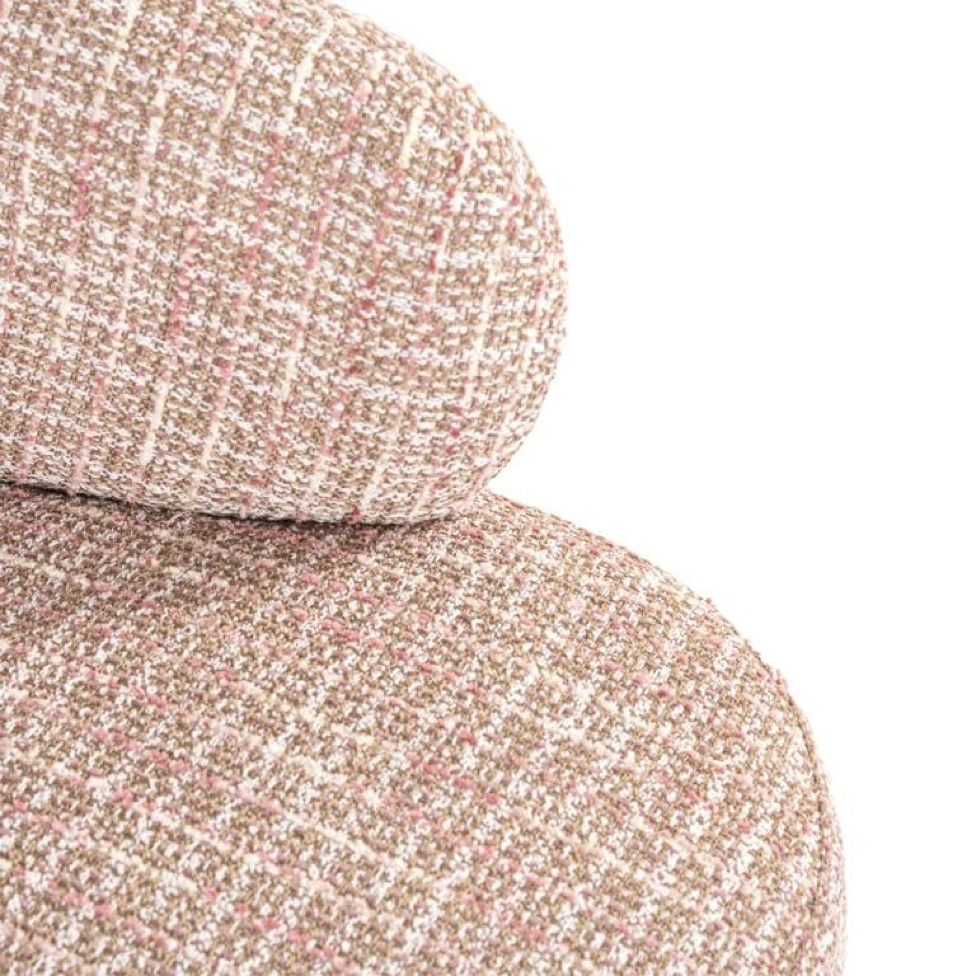 Product photograph of Venus Pink Fabric Accent Chair With Gold Legs from Choice Furniture Superstore.