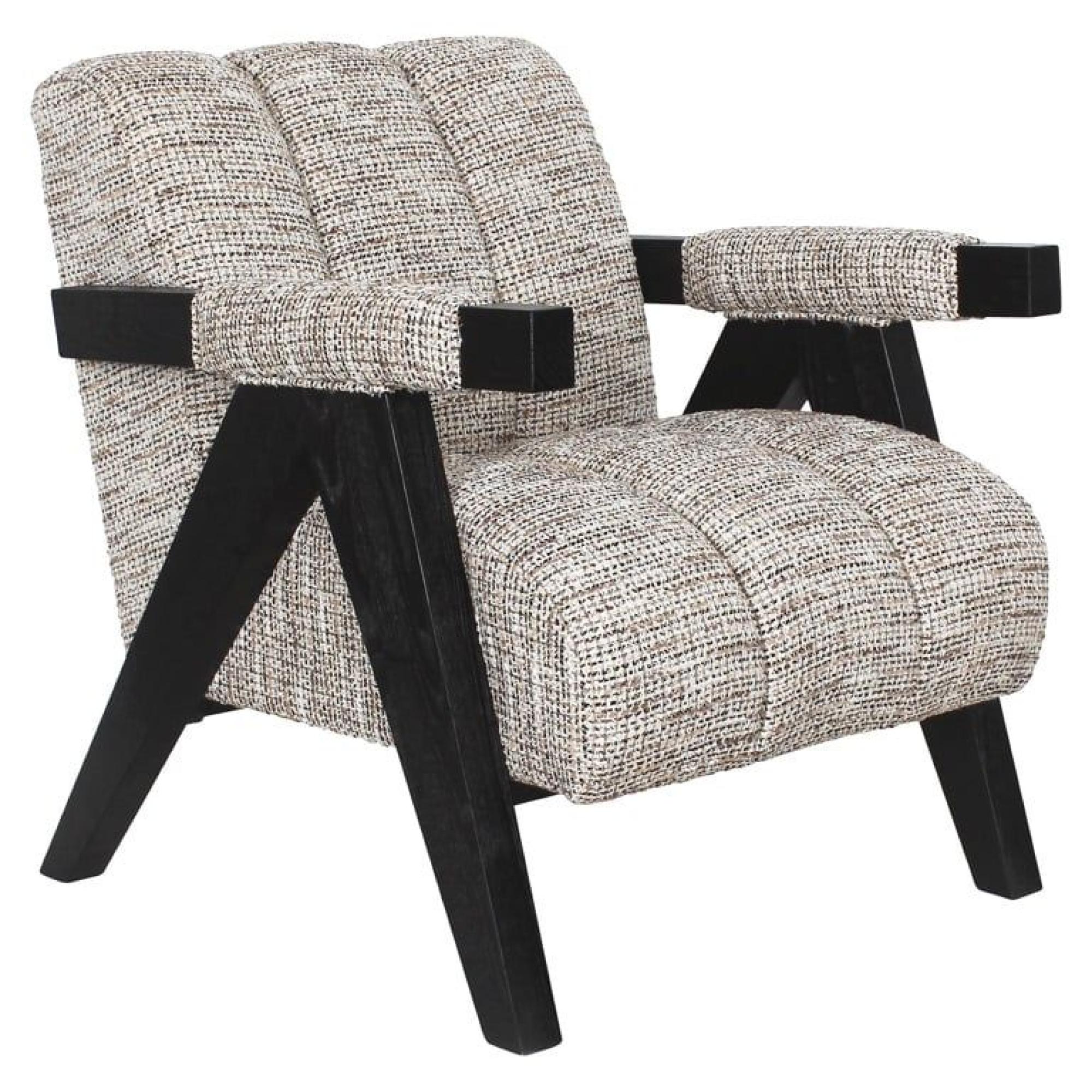 Product photograph of Clover Natural Fabric Accent Chair from Choice Furniture Superstore.