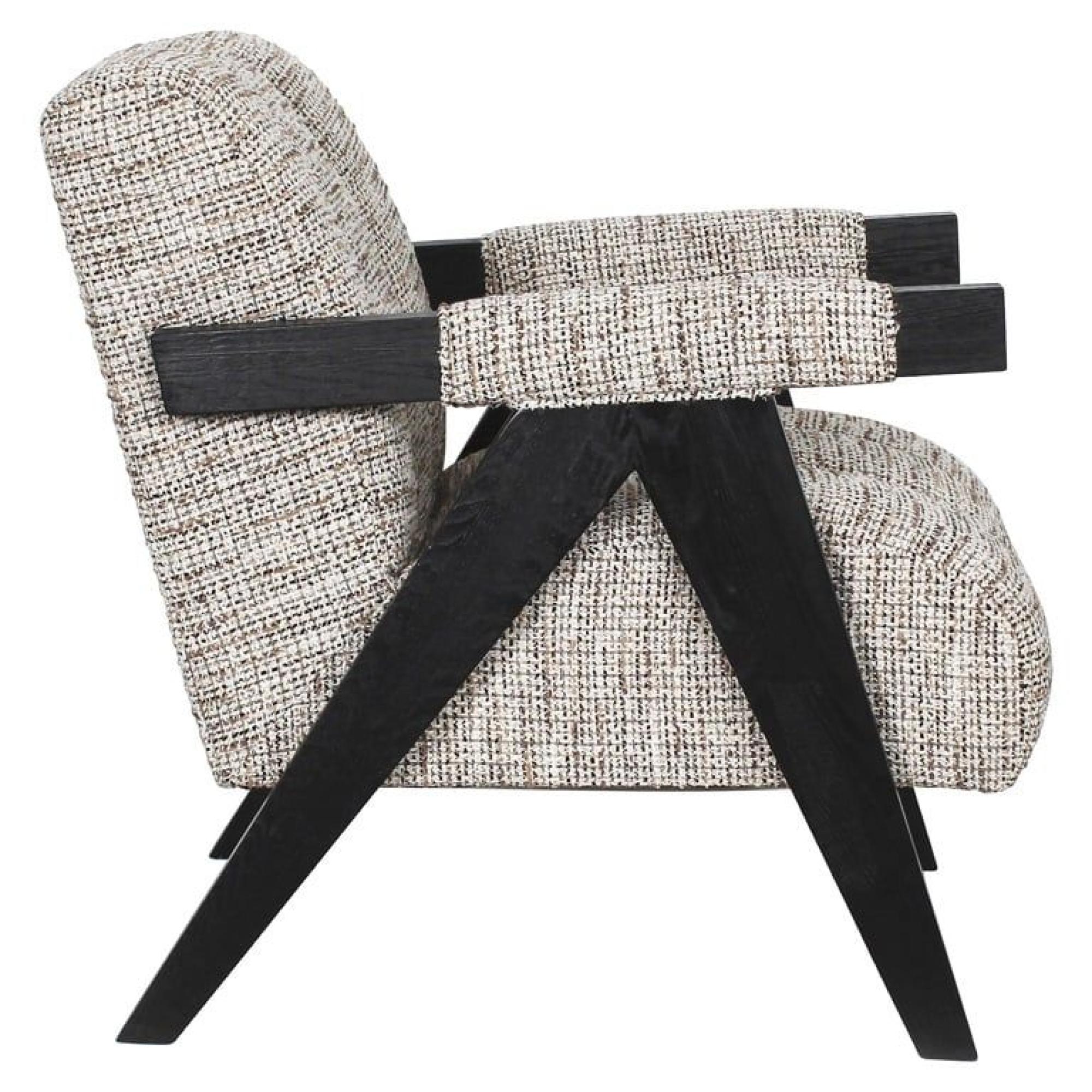 Product photograph of Clover Natural Fabric Accent Chair from Choice Furniture Superstore.