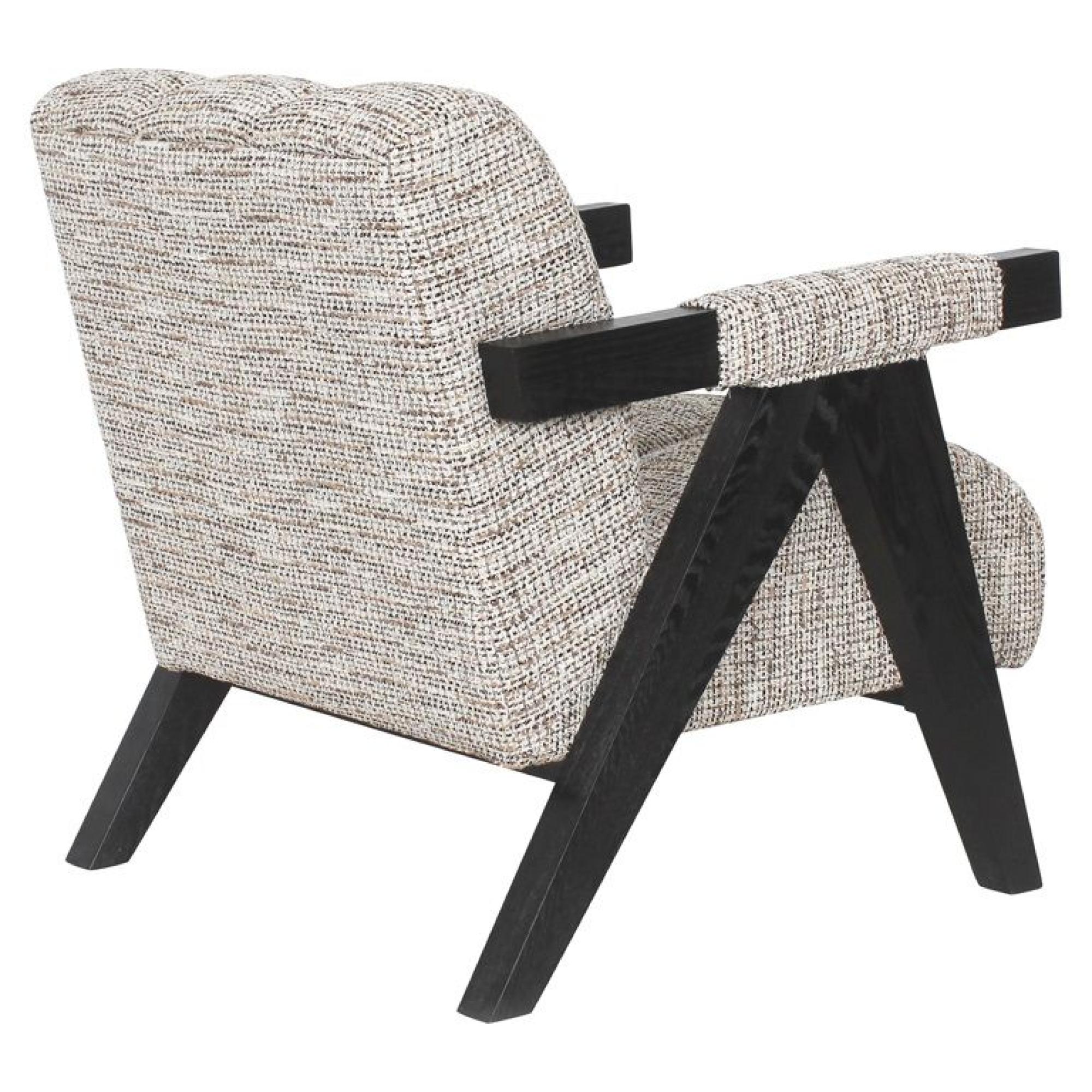 Product photograph of Clover Natural Fabric Accent Chair from Choice Furniture Superstore.