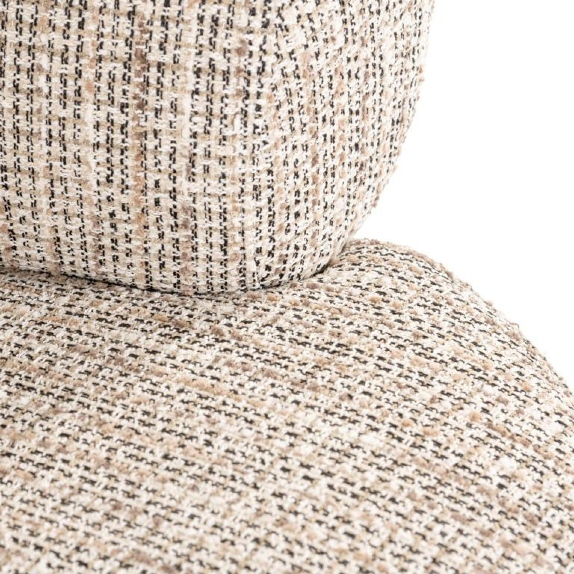 Product photograph of Montana Natural Fabric Accent Chair With Black Legs from Choice Furniture Superstore.