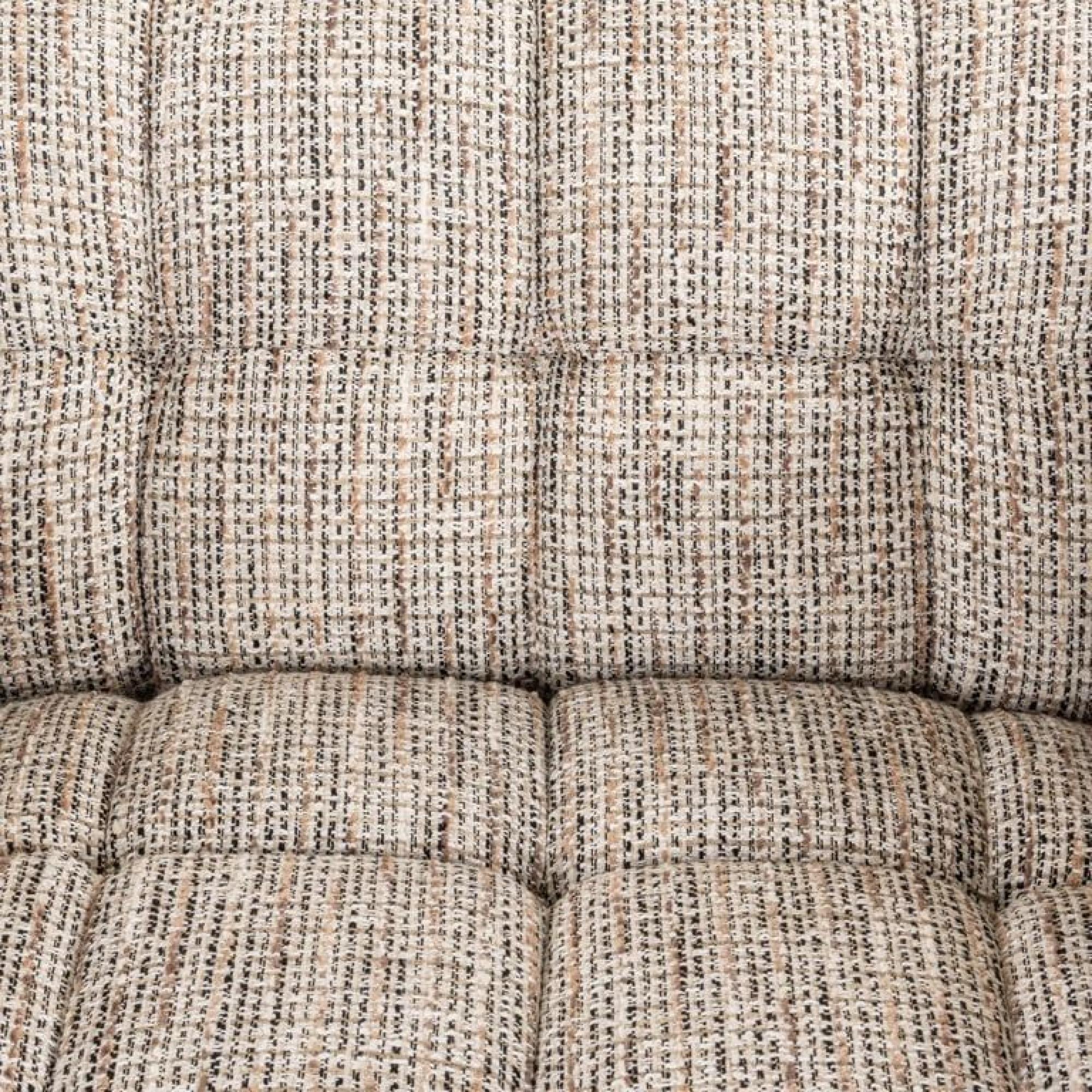 Product photograph of Huxley Beige Fabric Accent Chair With Gold Legs from Choice Furniture Superstore.