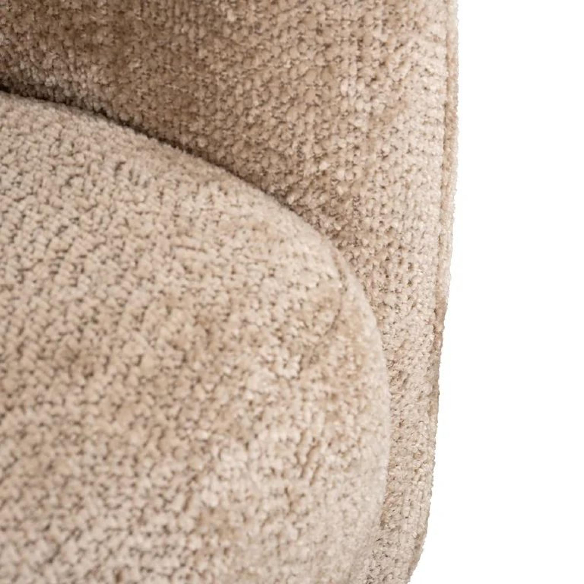 Product photograph of Milania Beige Fabric Accent Chair from Choice Furniture Superstore.