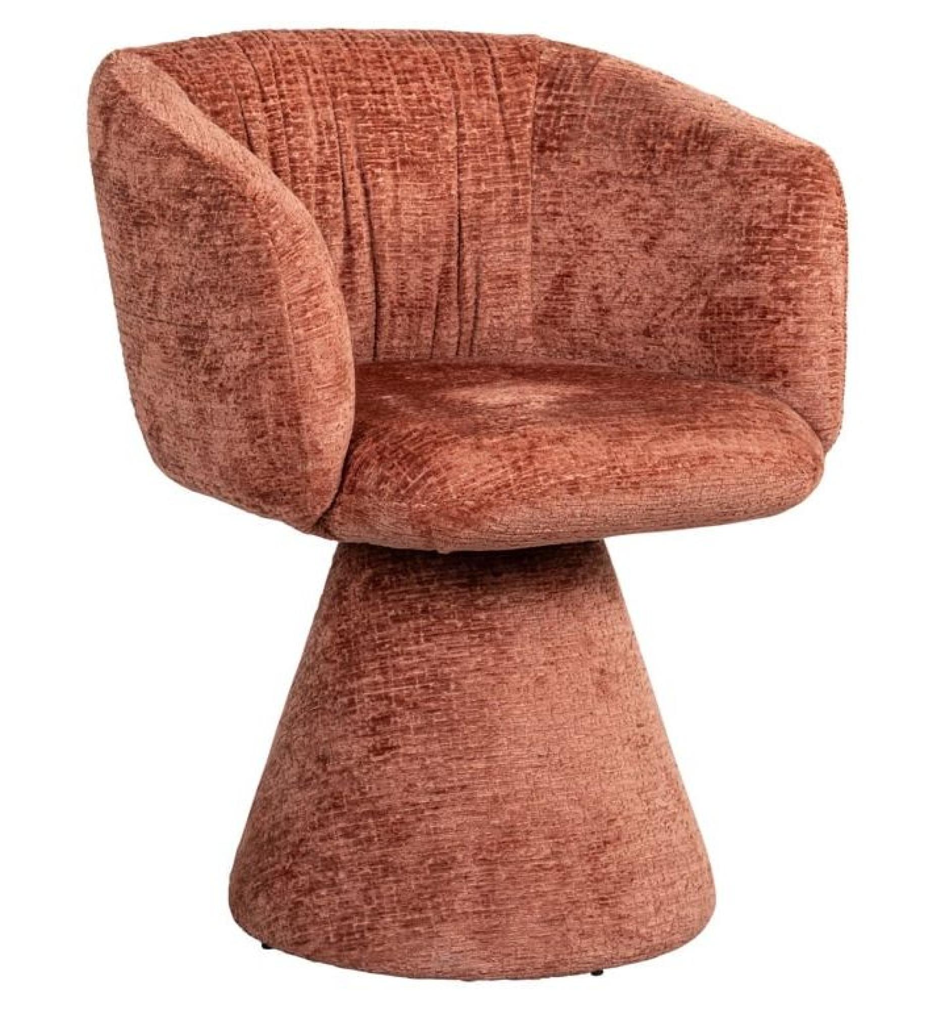 Product photograph of Madeline Pink Fabric Swivel Chair from Choice Furniture Superstore.