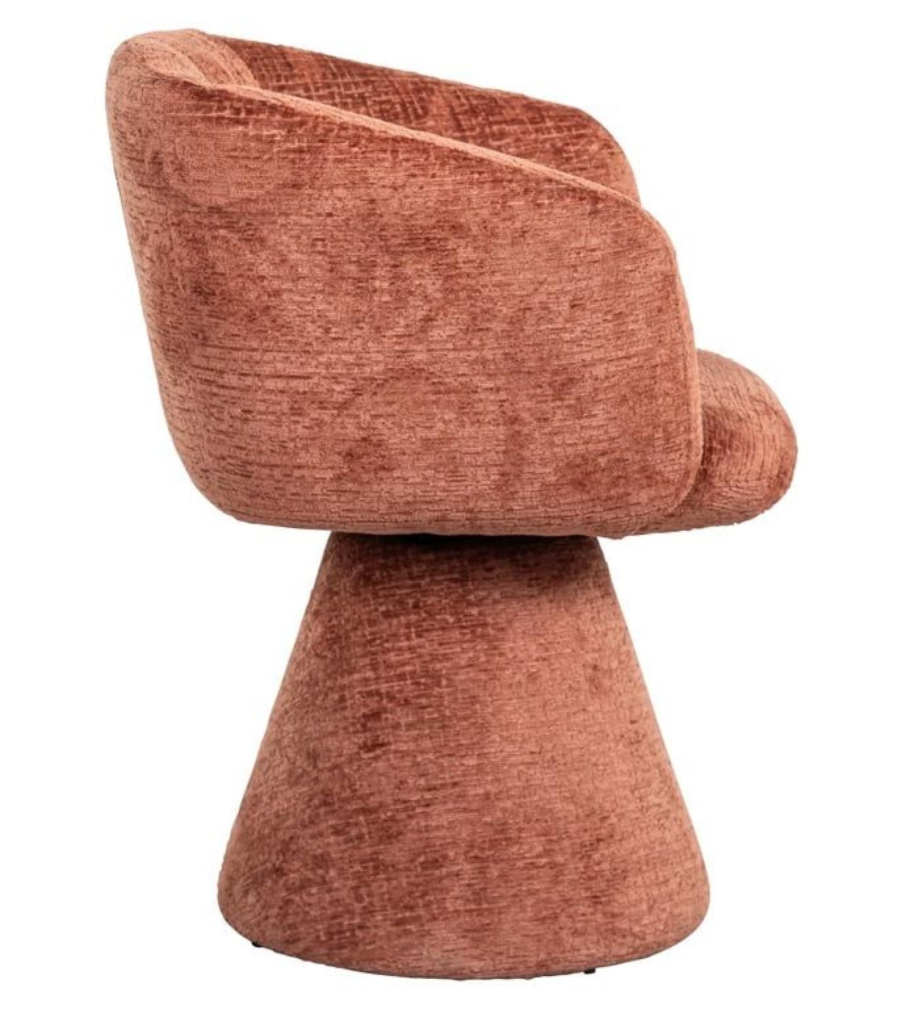 Product photograph of Madeline Pink Fabric Swivel Chair from Choice Furniture Superstore.
