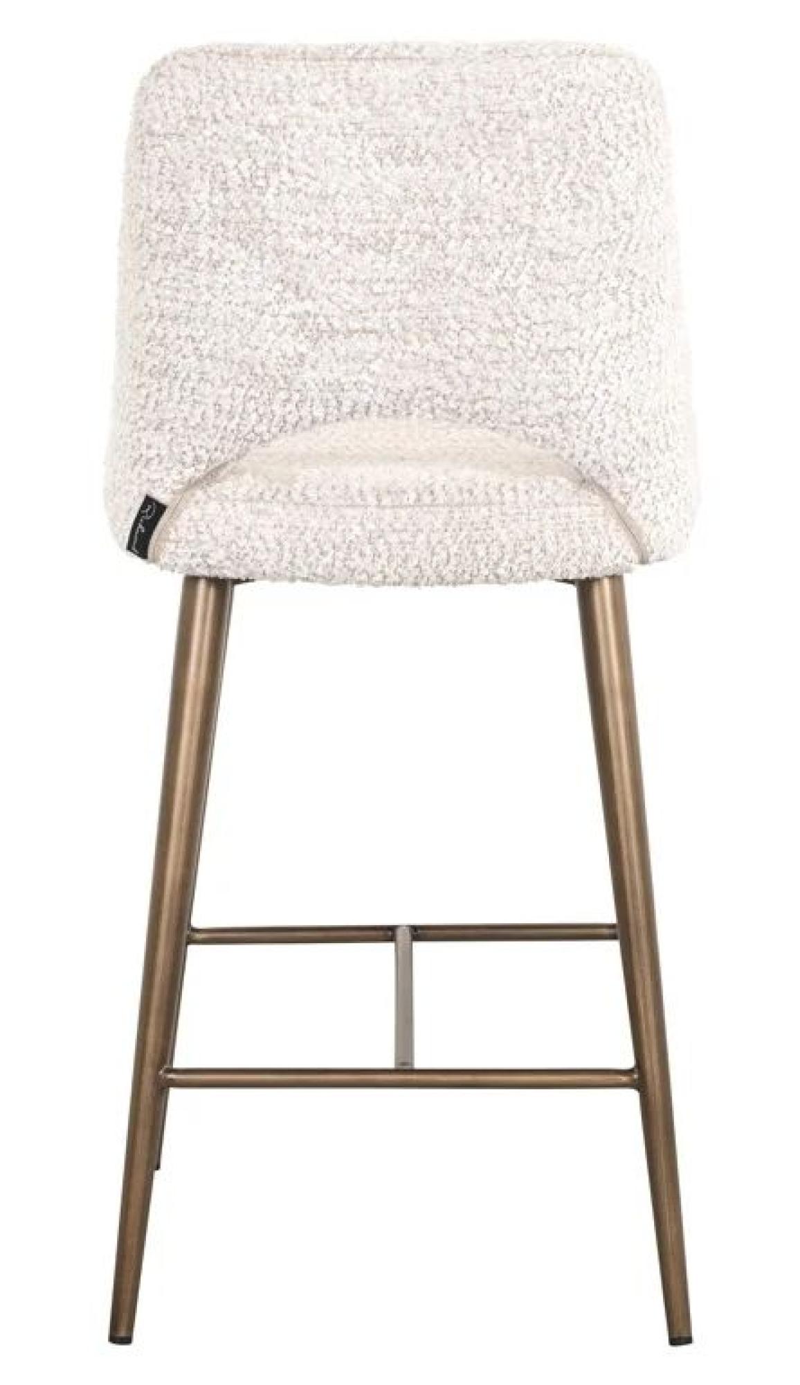 Product photograph of Delphine Cream Fabric Counter Stool With Back from Choice Furniture Superstore.