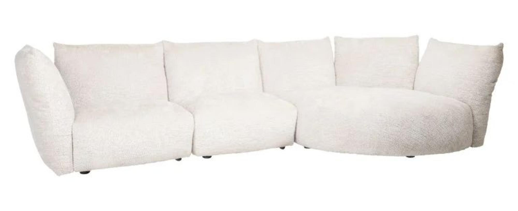 Product photograph of Loyd Cream Fabric 4 Seater Sofa from Choice Furniture Superstore.