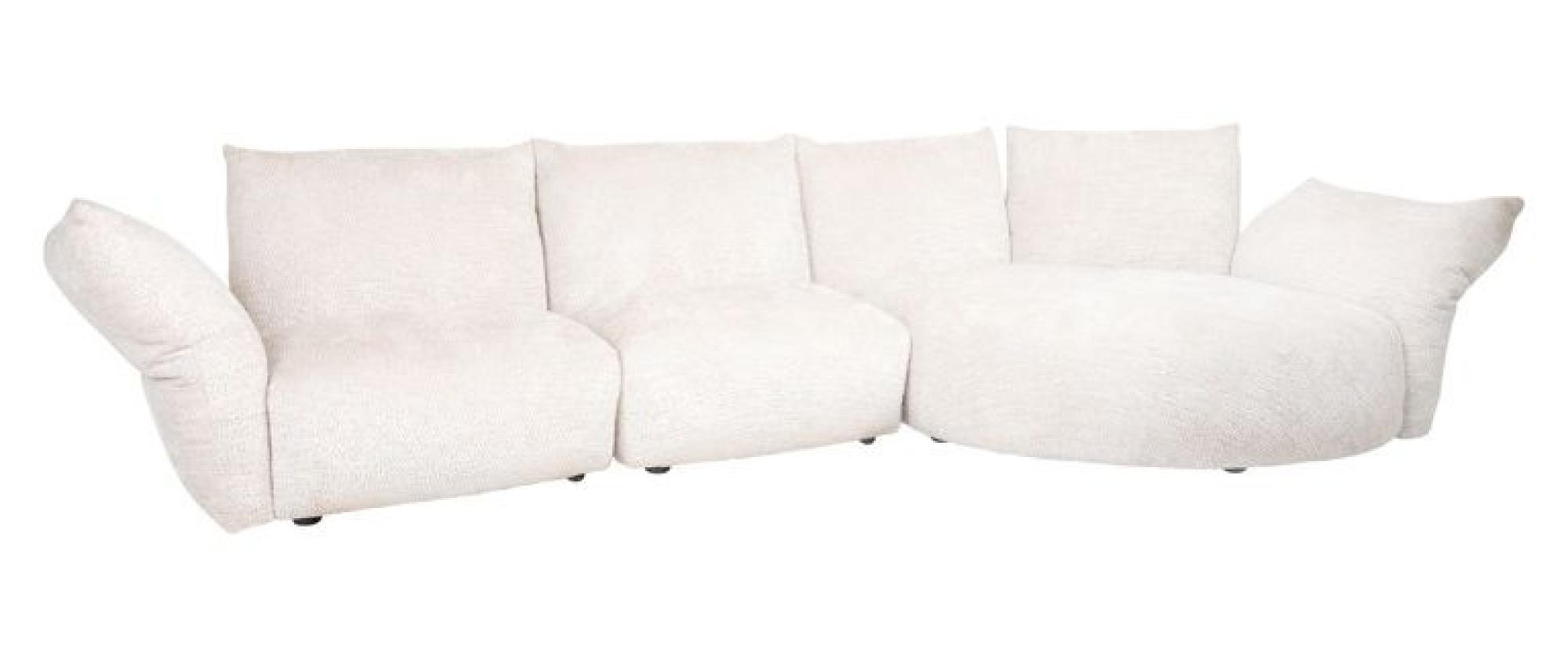 Product photograph of Loyd Cream Fabric 4 Seater Sofa from Choice Furniture Superstore.