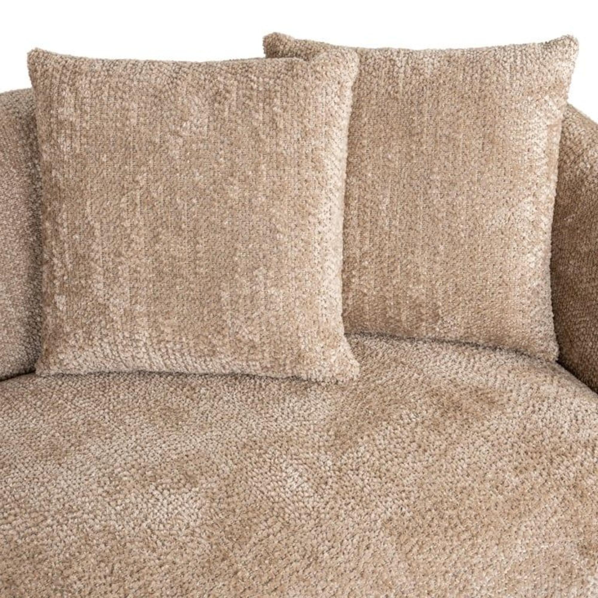 Product photograph of Milania Beige Fabric 4 Seater Sofa from Choice Furniture Superstore.