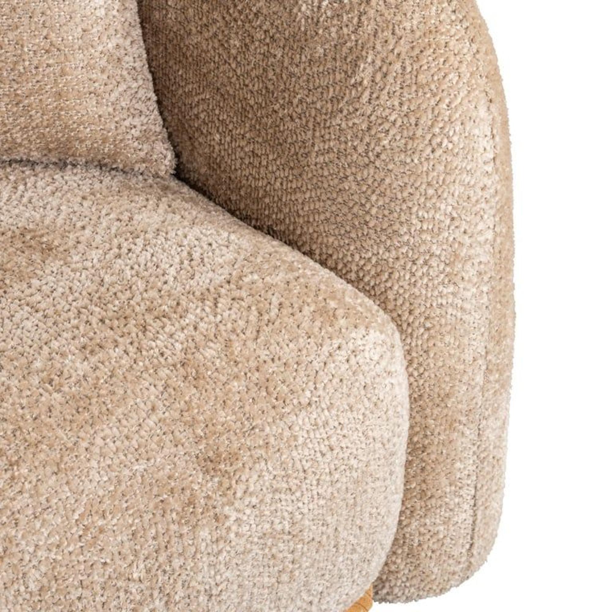 Product photograph of Milania Beige Fabric 4 Seater Sofa from Choice Furniture Superstore.