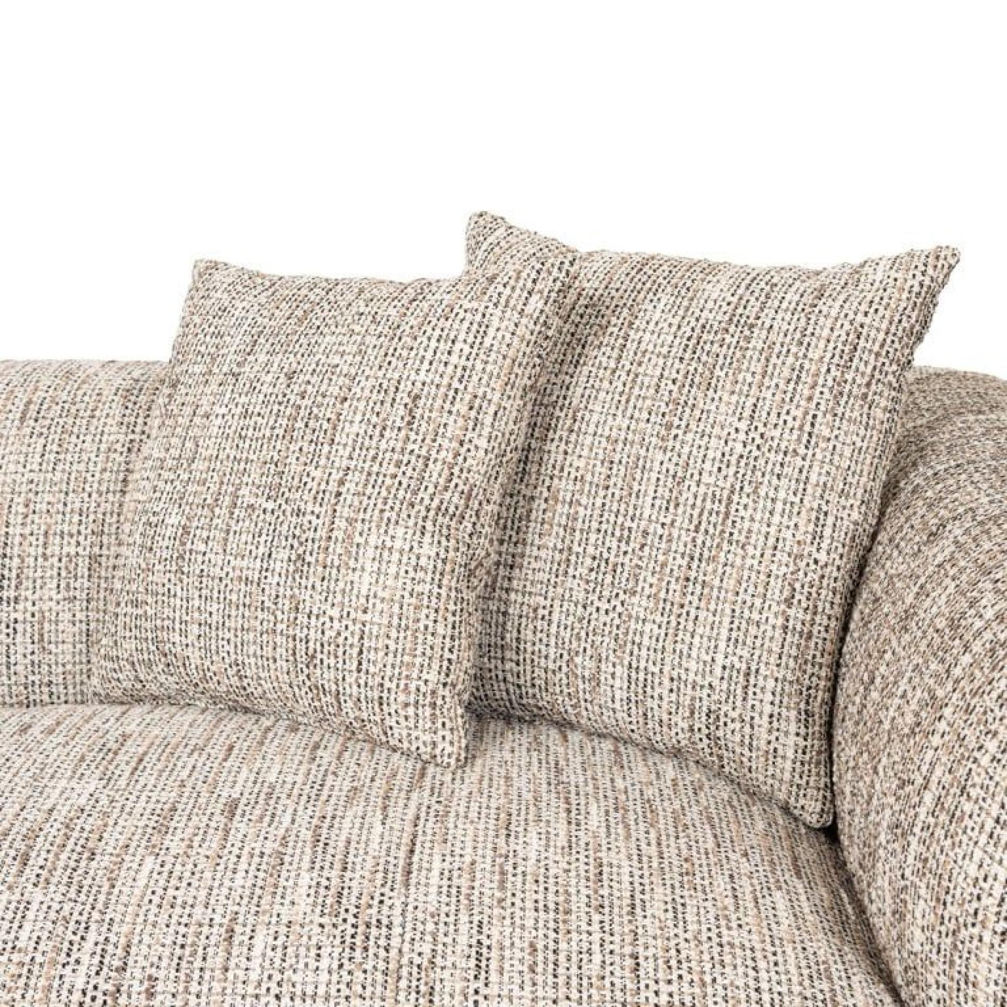 Product photograph of Hoxton Natural Fabric 3 Seater Sofa With Black Legs from Choice Furniture Superstore.