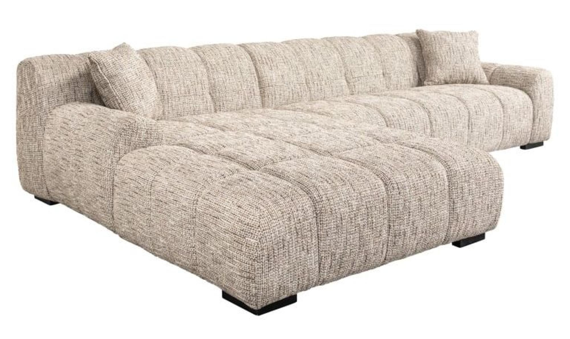 Product photograph of Hazel Natural Fabric Corner Sofa - Lhf from Choice Furniture Superstore.