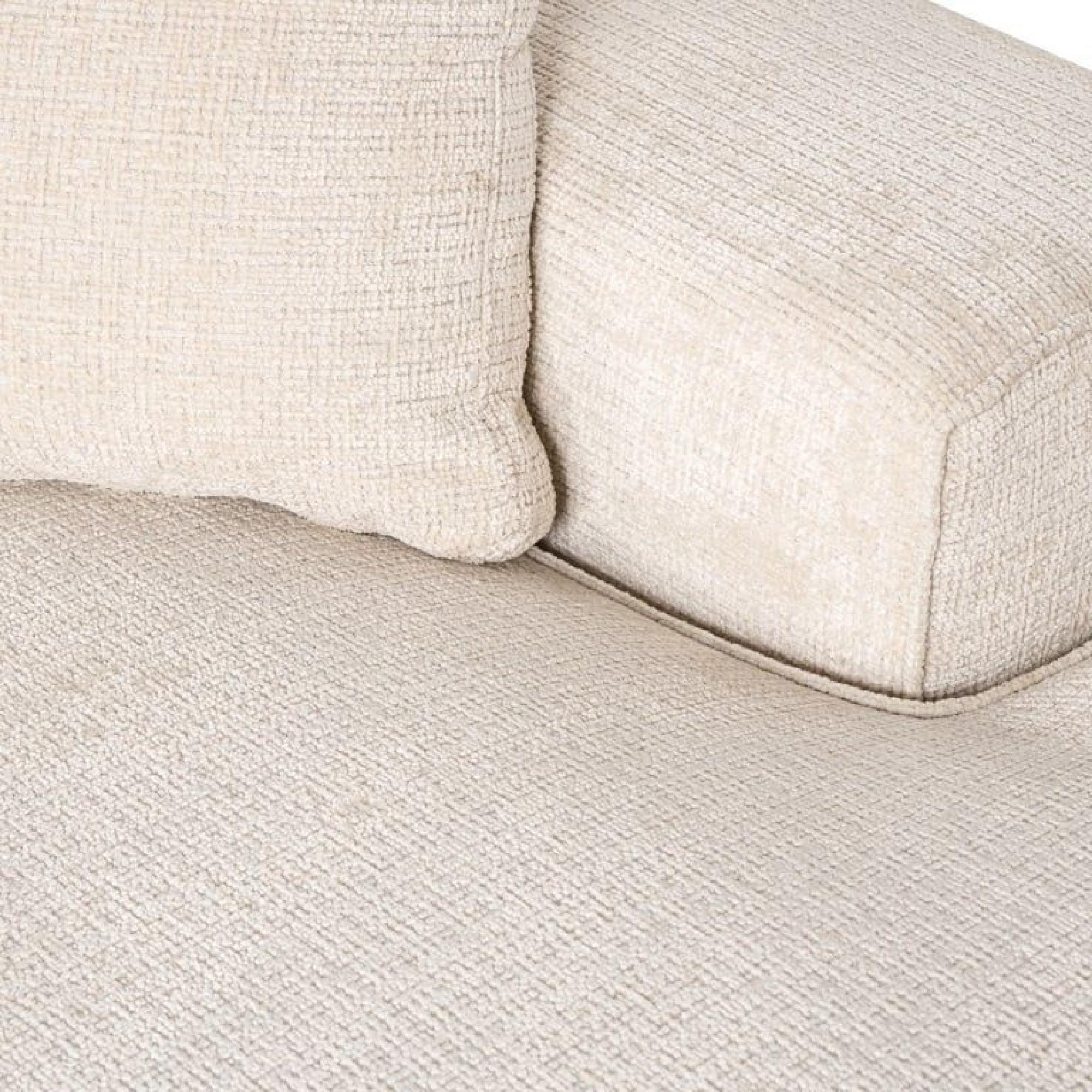 Product photograph of Santos Beige Fabric Corner Sofa - Rhf from Choice Furniture Superstore.