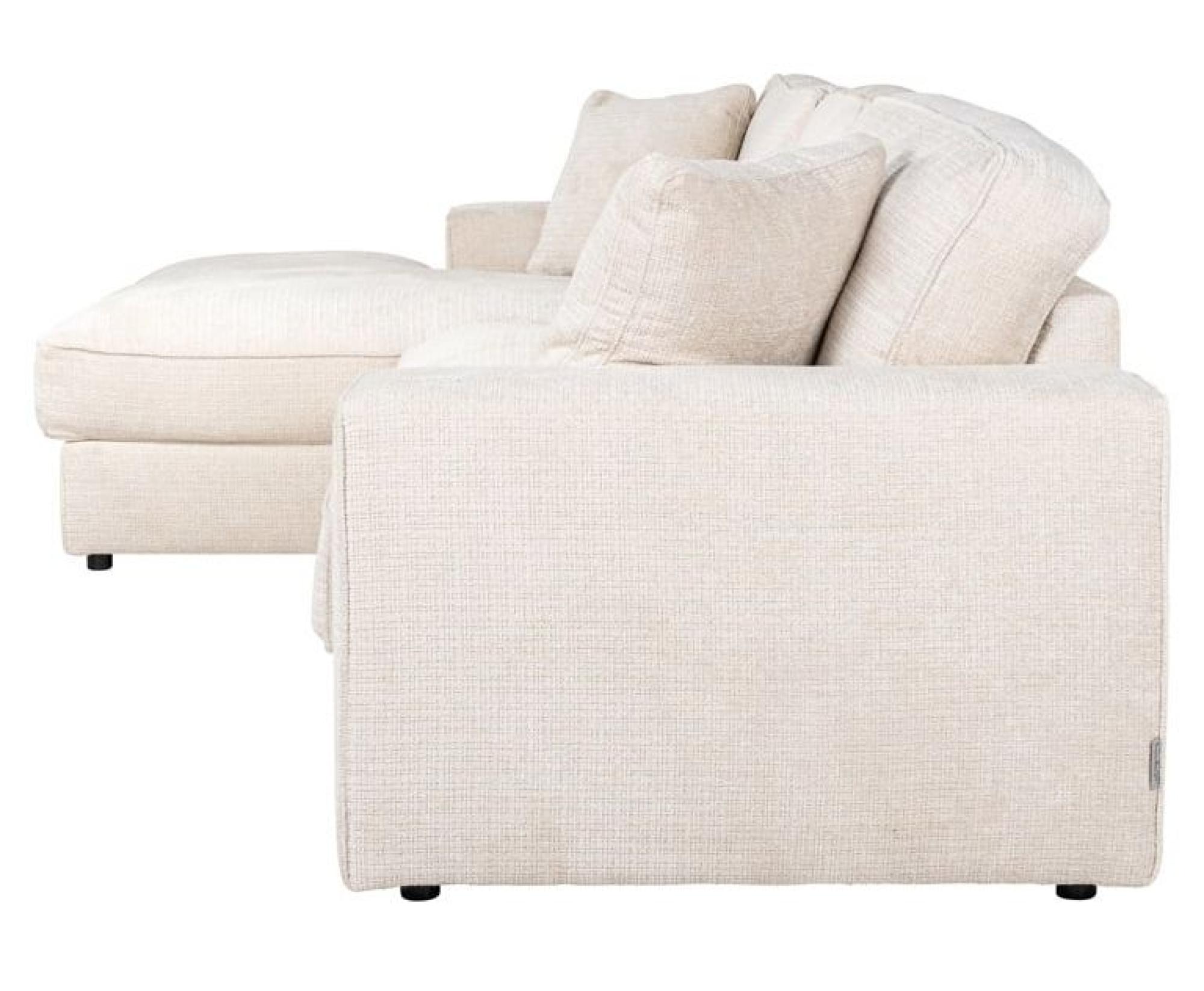 Product photograph of Santos Beige Fabric Corner Sofa - Lhf from Choice Furniture Superstore.