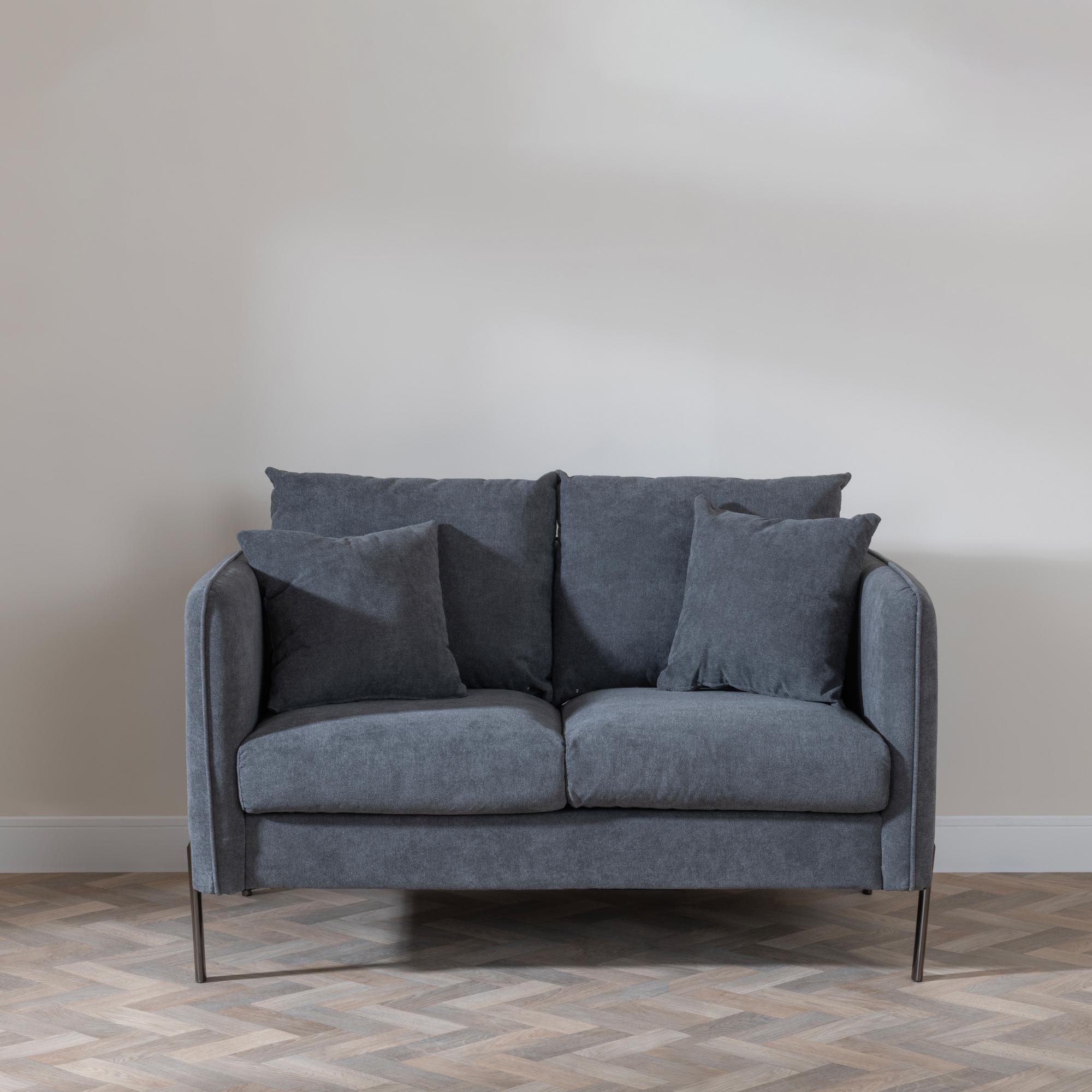 Product photograph of Belgrave Dark Grey Fabric Sofa Set from Choice Furniture Superstore.