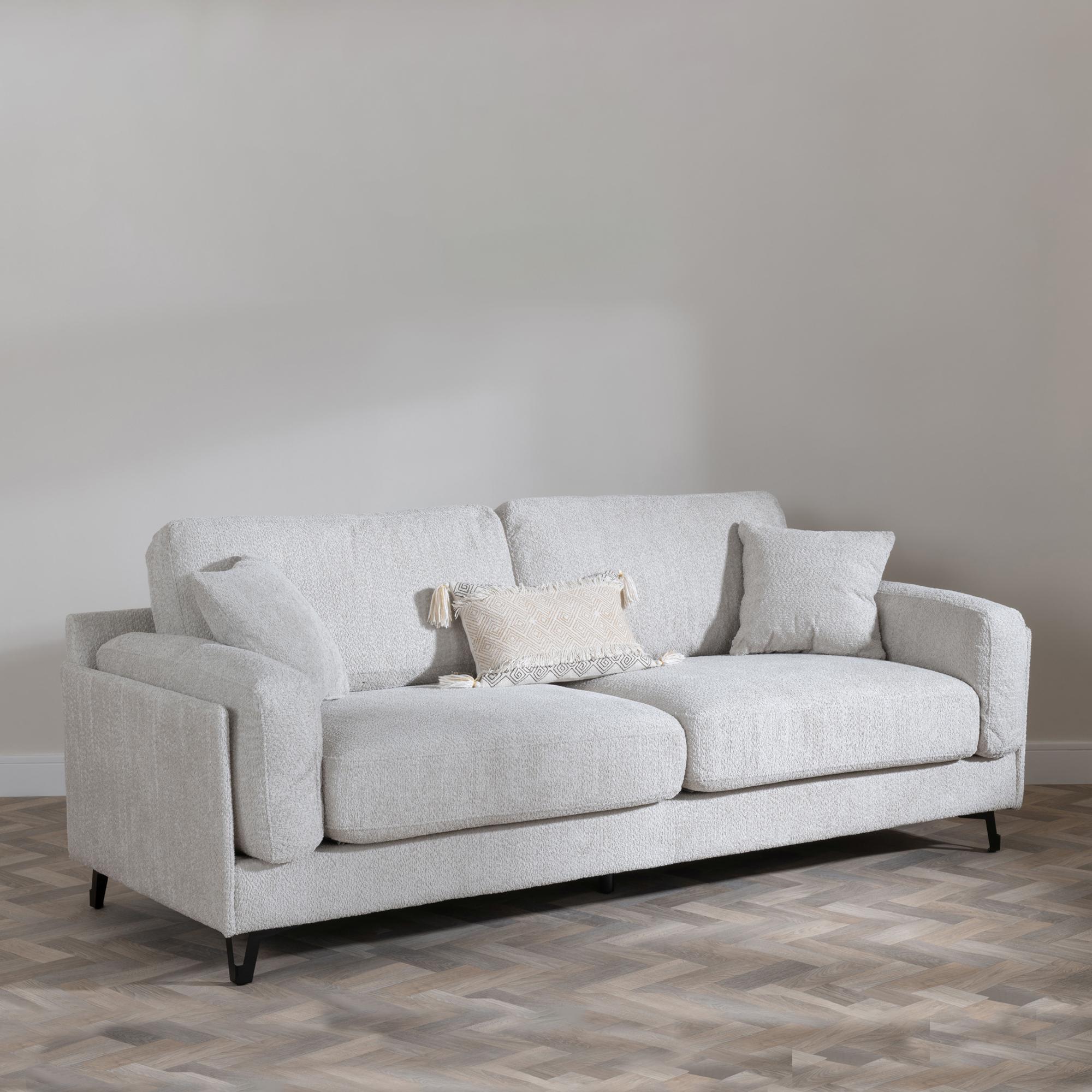 Product photograph of Carson Beige Fabric Sofa Set from Choice Furniture Superstore.