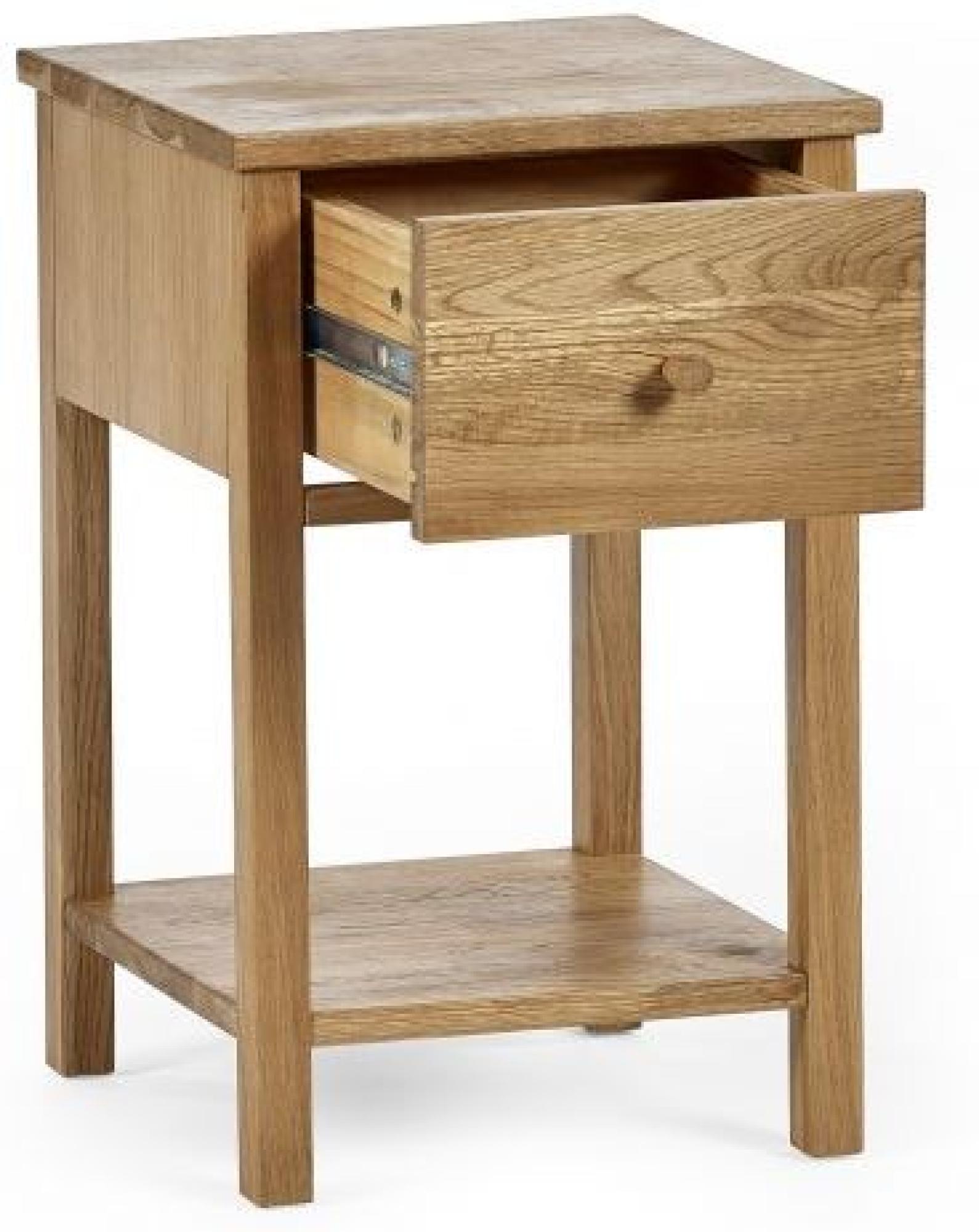 Product photograph of Coxmoor Oak 1 Drawer Bedside Table from Choice Furniture Superstore.