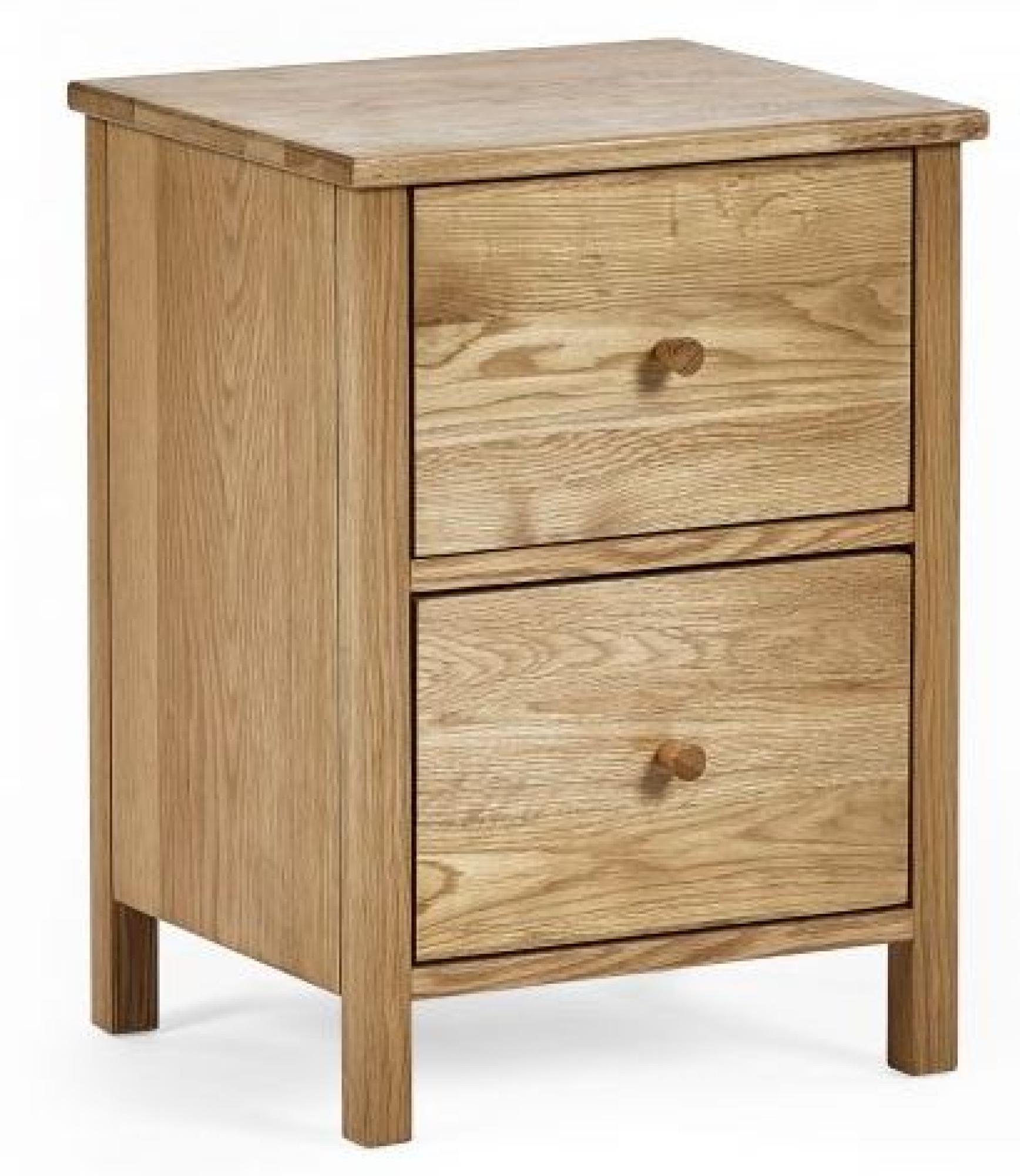 Product photograph of Coxmoor Oak 2 Drawer Bedside Table from Choice Furniture Superstore.