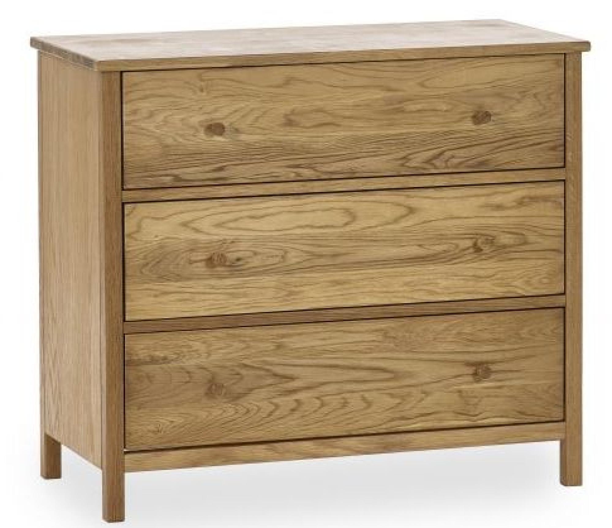 Product photograph of Coxmoor Oak 3 Drawer Chest from Choice Furniture Superstore.
