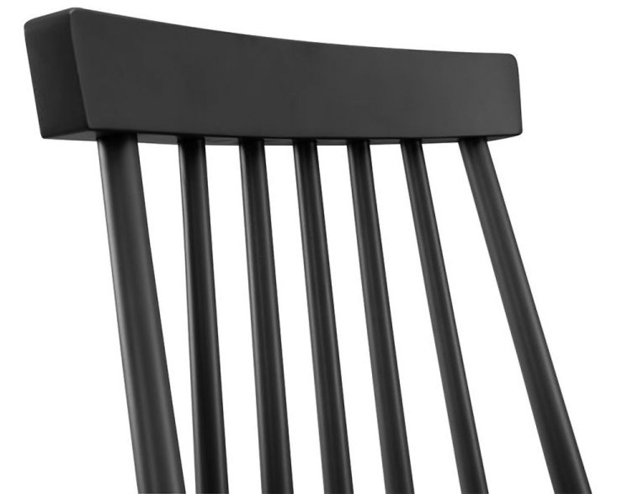 Product photograph of Set Of 2 Alassio Spindle Back Black Dining Chair from Choice Furniture Superstore.