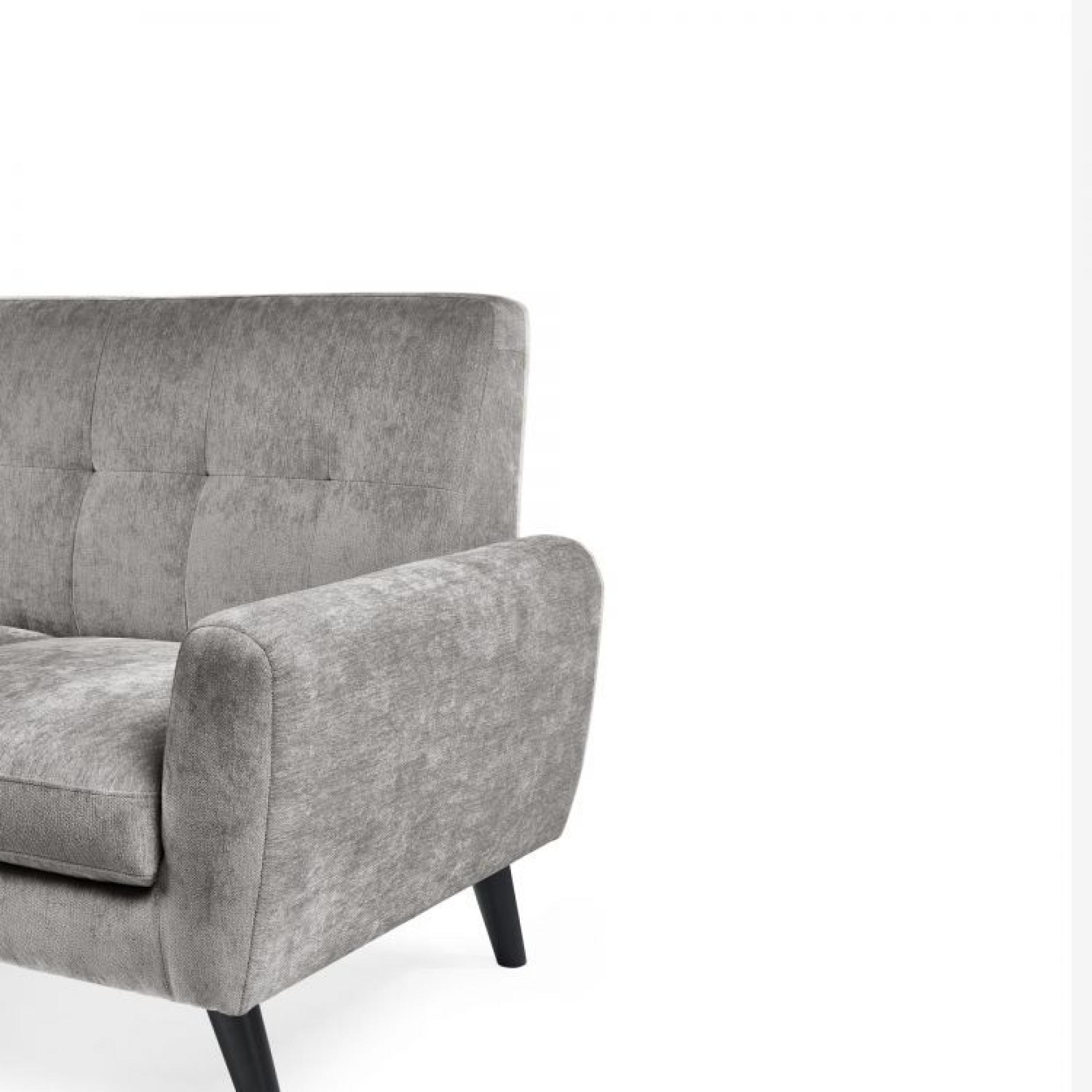 Product photograph of Monza Grey Mobus Fabric 2 Seater Sofa from Choice Furniture Superstore.