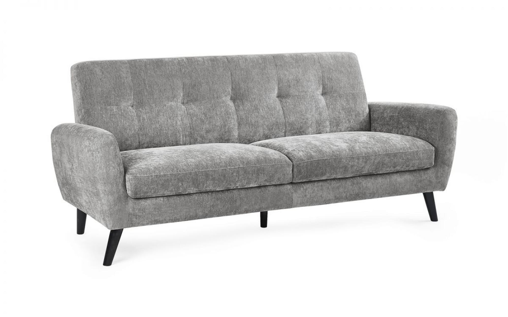 Product photograph of Monza Grey Mobus Fabric 3 Seater Sofa from Choice Furniture Superstore.