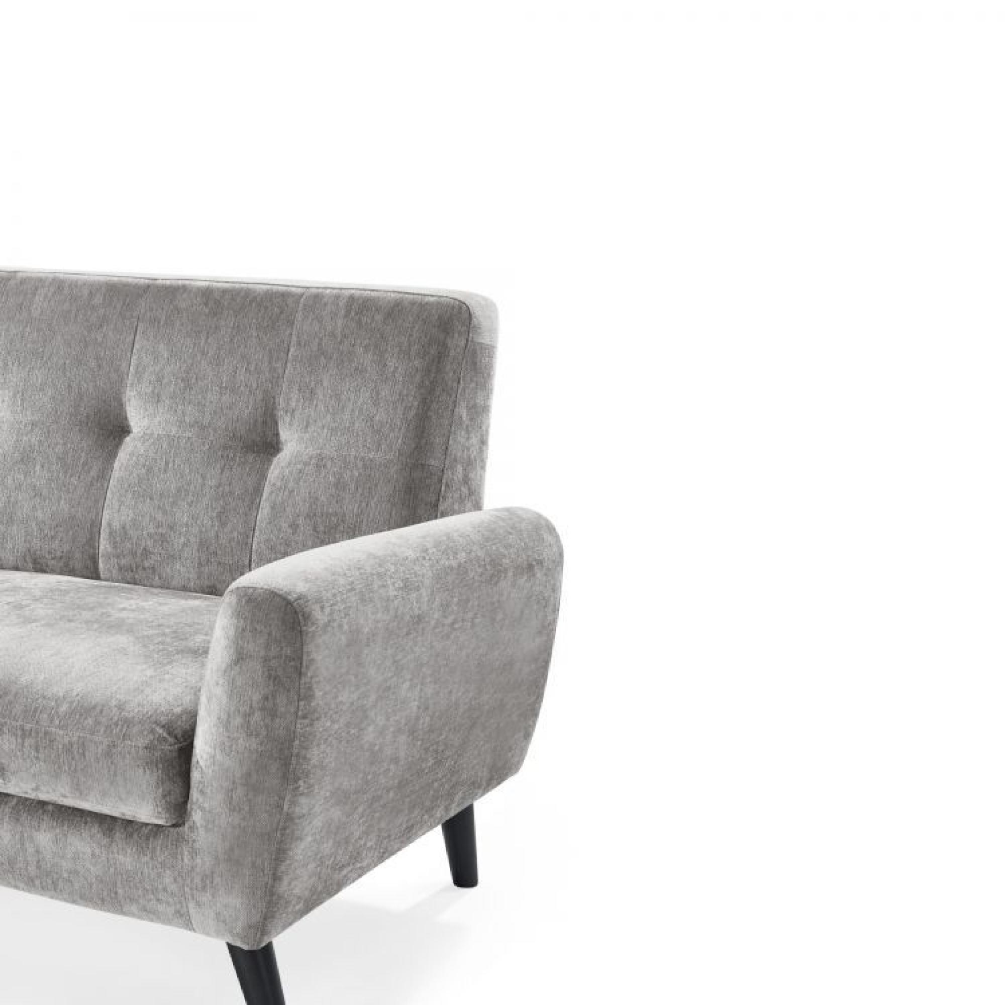 Product photograph of Monza Grey Mobus Fabric 3 Seater Sofa from Choice Furniture Superstore.