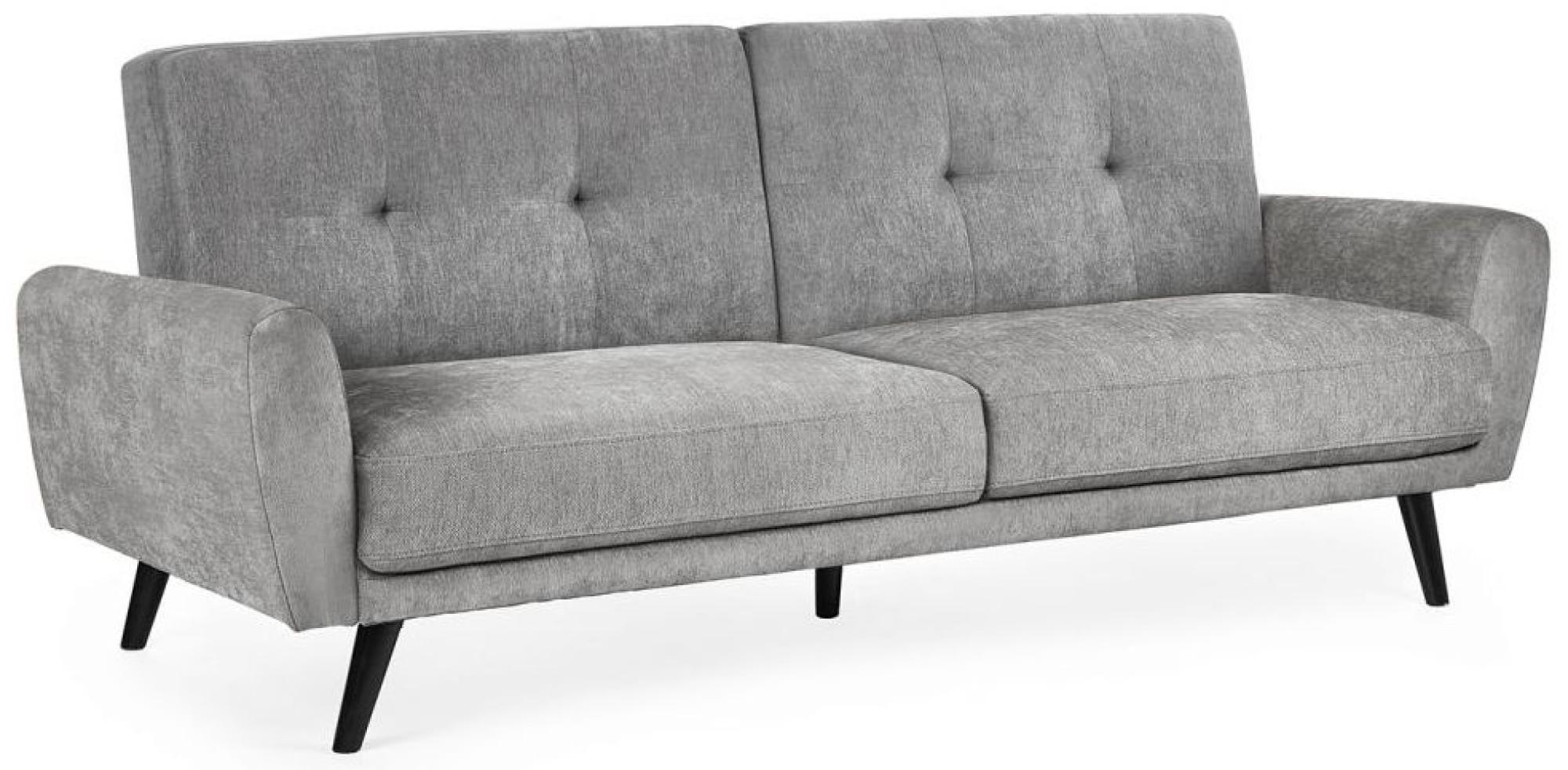 Product photograph of Monza Grey Mobus Fabric 3 Seater Click-clack Sofabed from Choice Furniture Superstore.