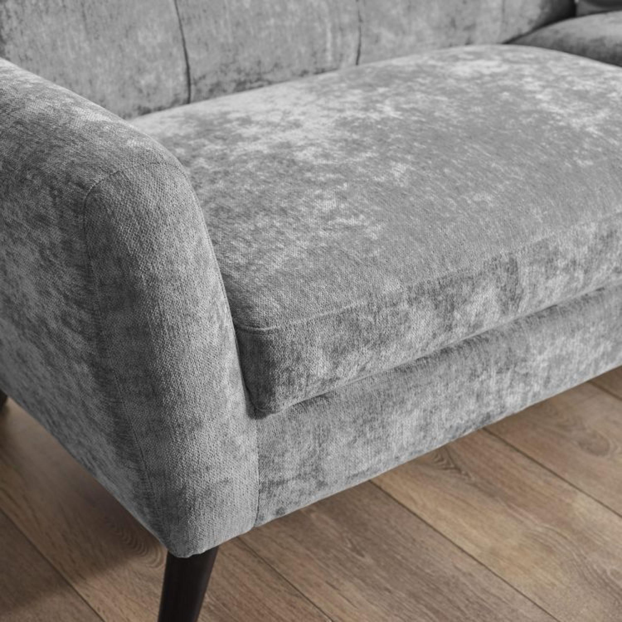 Product photograph of Monza Grey Mobus Fabric 3 Seater Click-clack Sofabed from Choice Furniture Superstore.