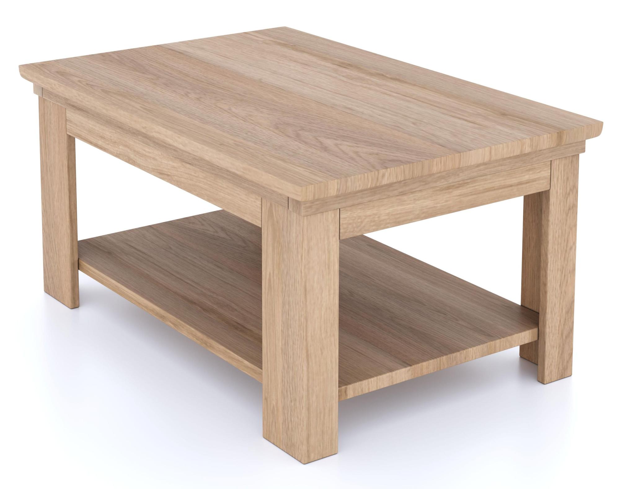 Product photograph of Corbin Oak 90cm Coffee Table from Choice Furniture Superstore.