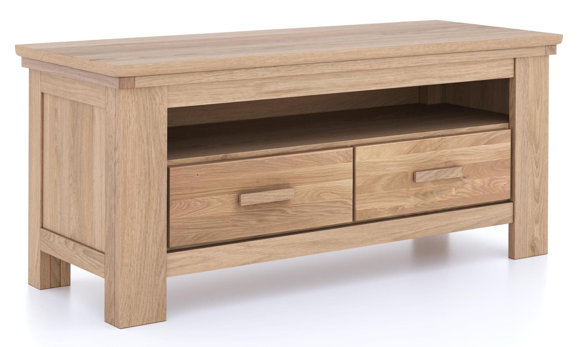 Product photograph of Corbin Oak 125cm Tv Unit from Choice Furniture Superstore.