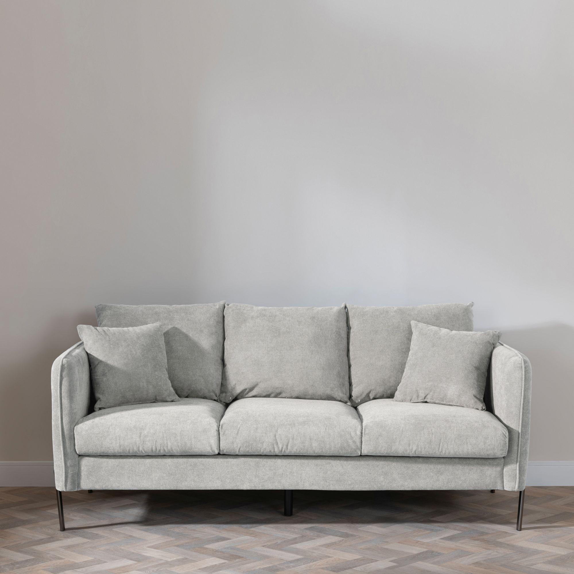 Product photograph of Belgrave Grey Fabric Sofa Set from Choice Furniture Superstore.