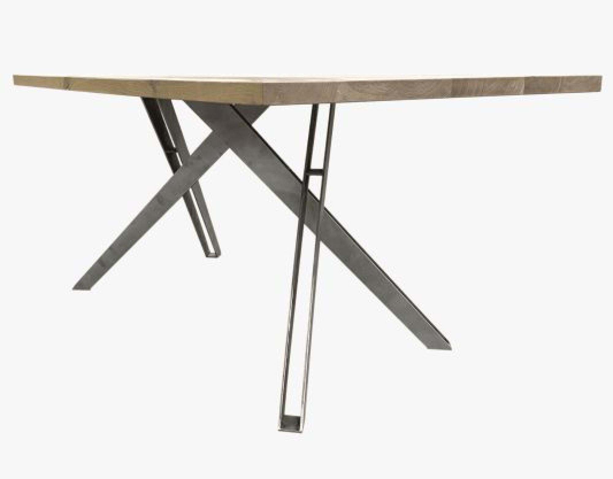 Product photograph of Fillmore Oak 6 Seater Dining Table With Cross Legs from Choice Furniture Superstore.