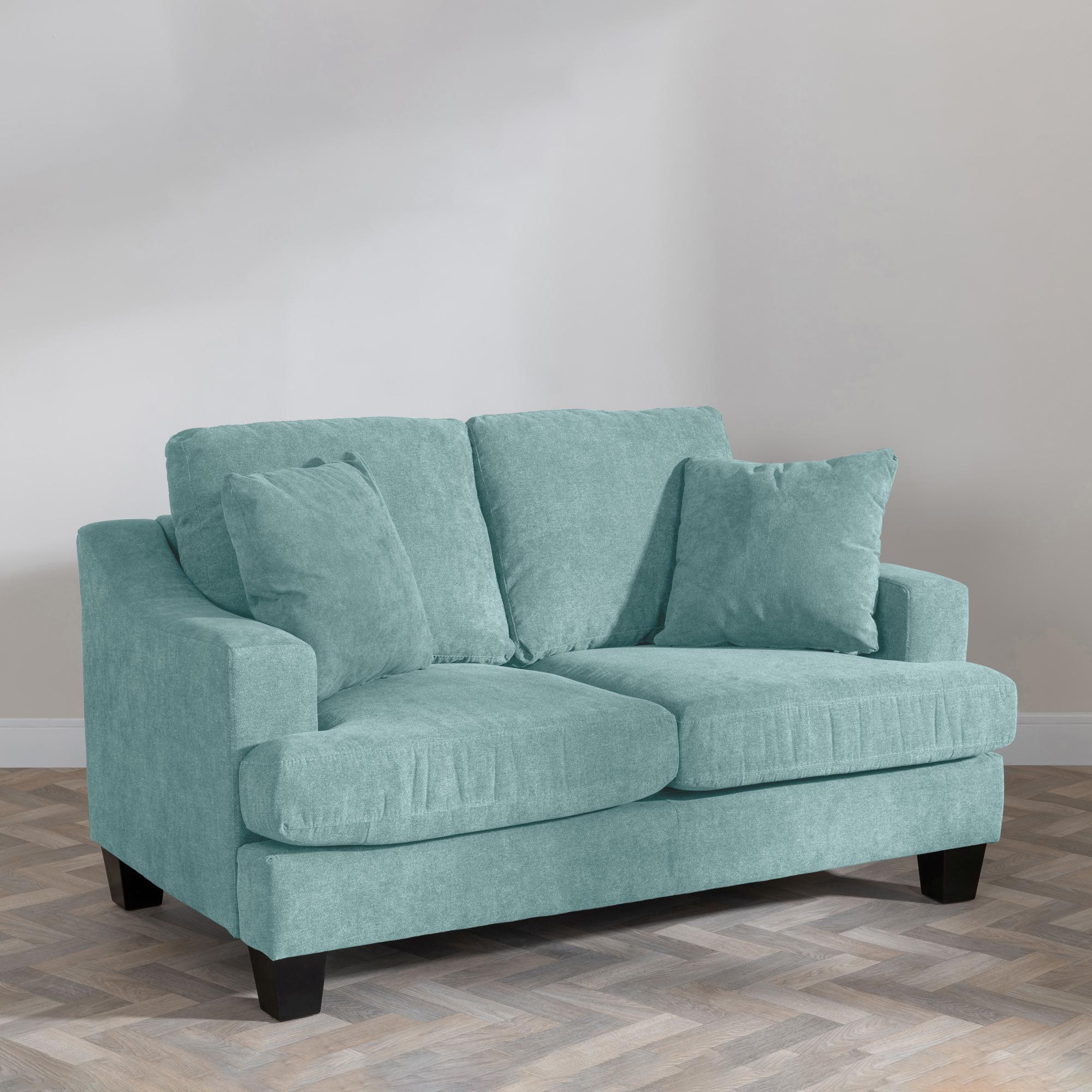 Product photograph of Freya Green Fabric Sofa Set from Choice Furniture Superstore.