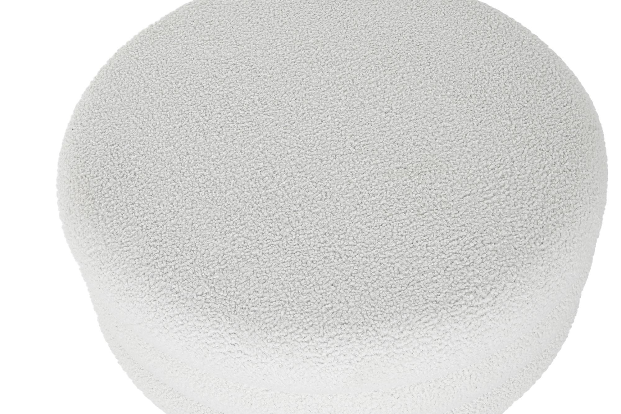 Product photograph of Modern White Fabric Round Coffee Table from Choice Furniture Superstore.