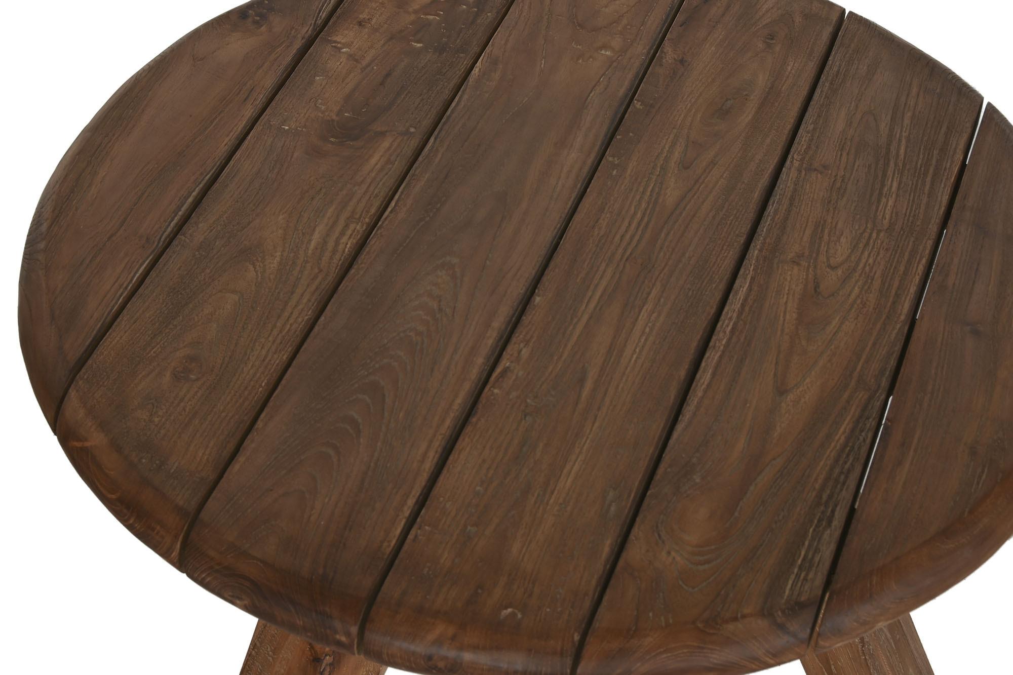 Product photograph of Recycled Teak Wood Set Of 3 Round Coffee Tables from Choice Furniture Superstore.