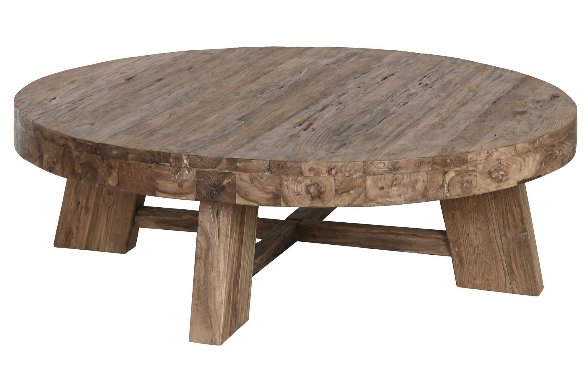 Product photograph of Reciclada Round 140cm Coffee Table from Choice Furniture Superstore.