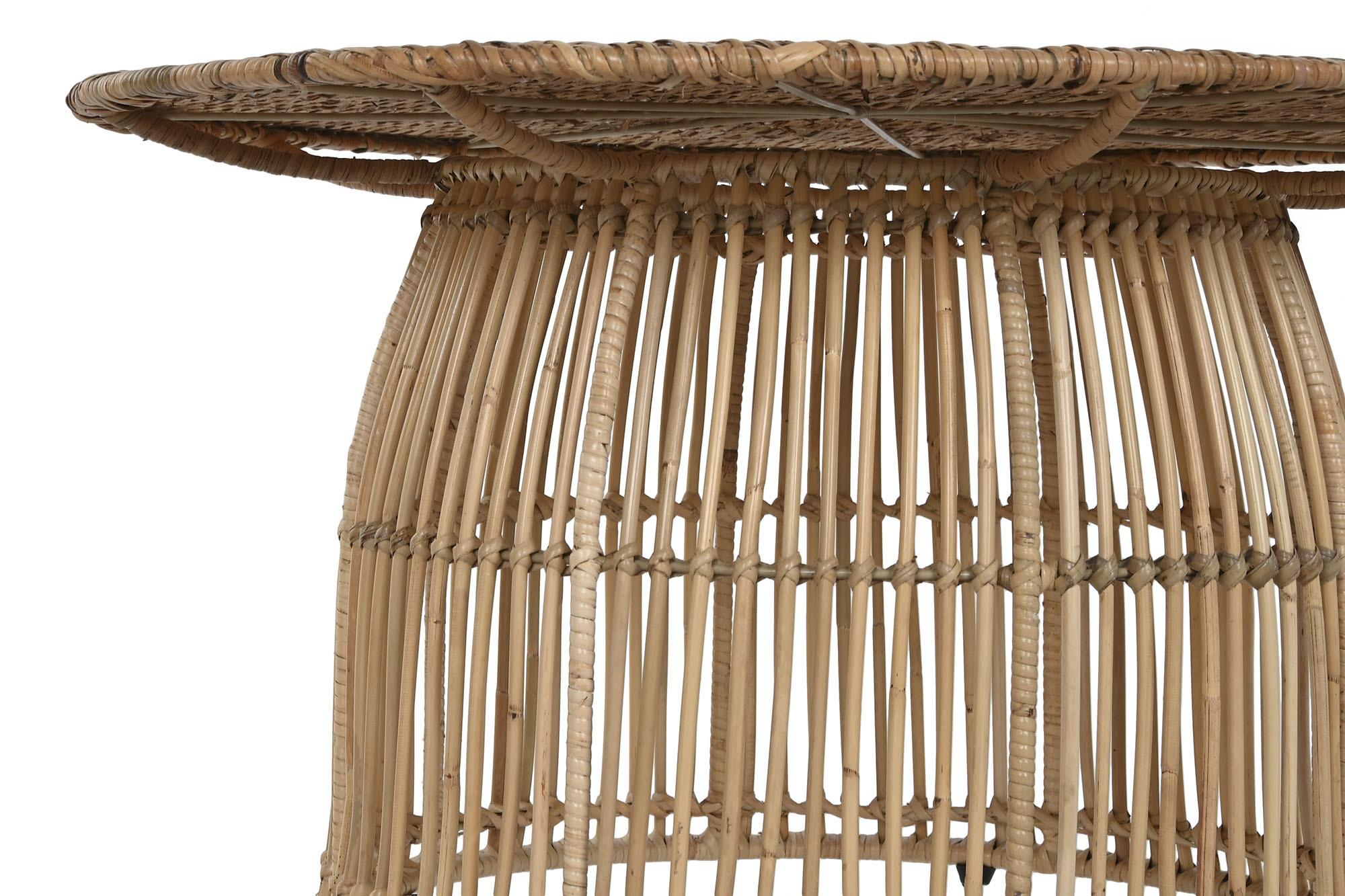 Product photograph of Tropical Natural Rattan Round Coffee Table from Choice Furniture Superstore.