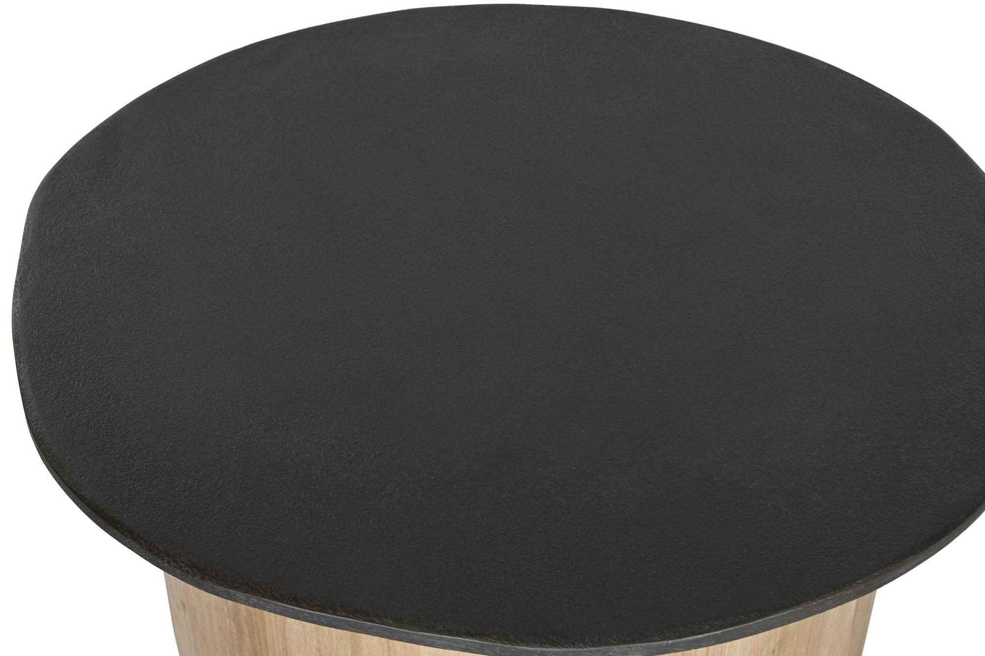 Product photograph of Loft Dark Brown Round Coffee Table from Choice Furniture Superstore.