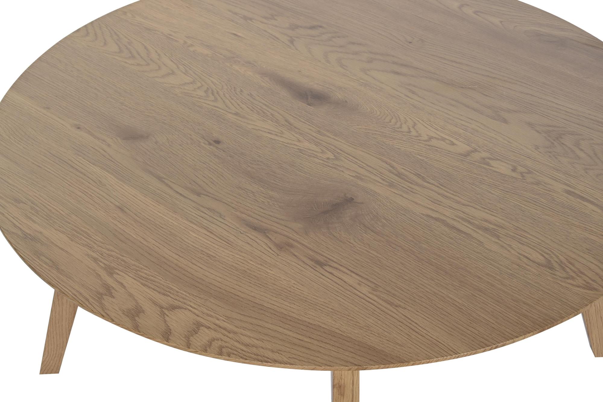 Product photograph of Scandi Natural Wood Round Coffee Table from Choice Furniture Superstore.