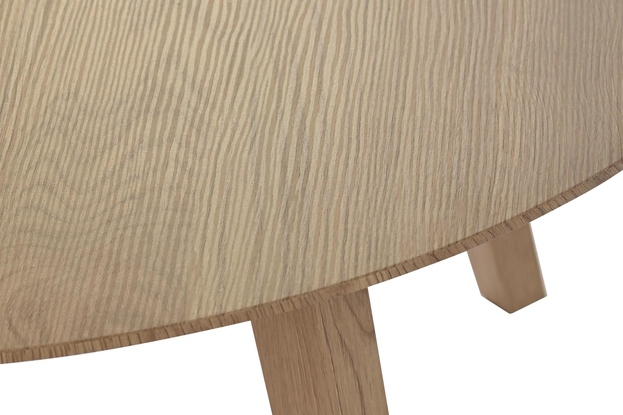 Product photograph of Scandi Natural Wood Round Coffee Table from Choice Furniture Superstore.
