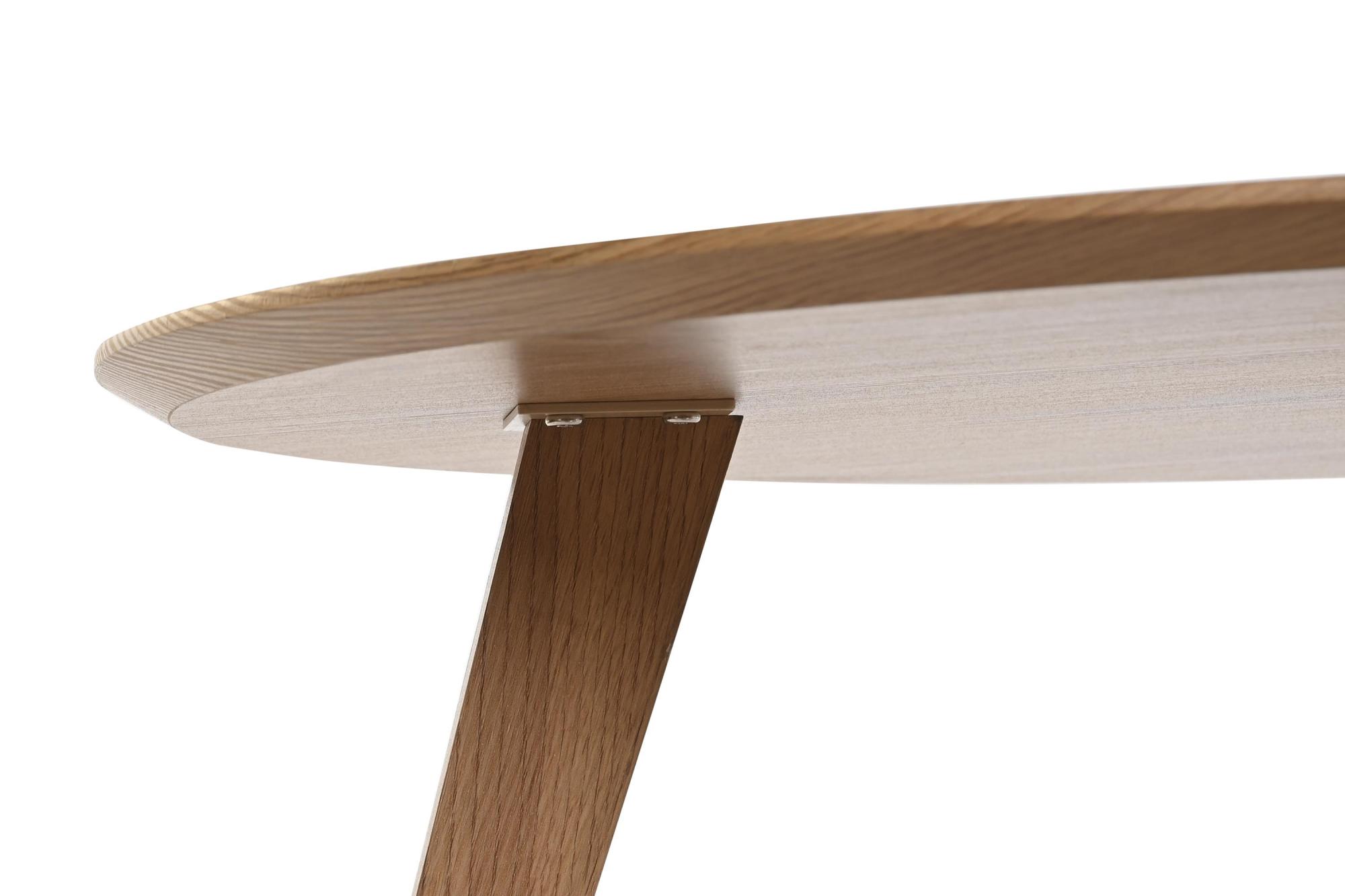 Product photograph of Scandi Natural Wood Round Coffee Table from Choice Furniture Superstore.