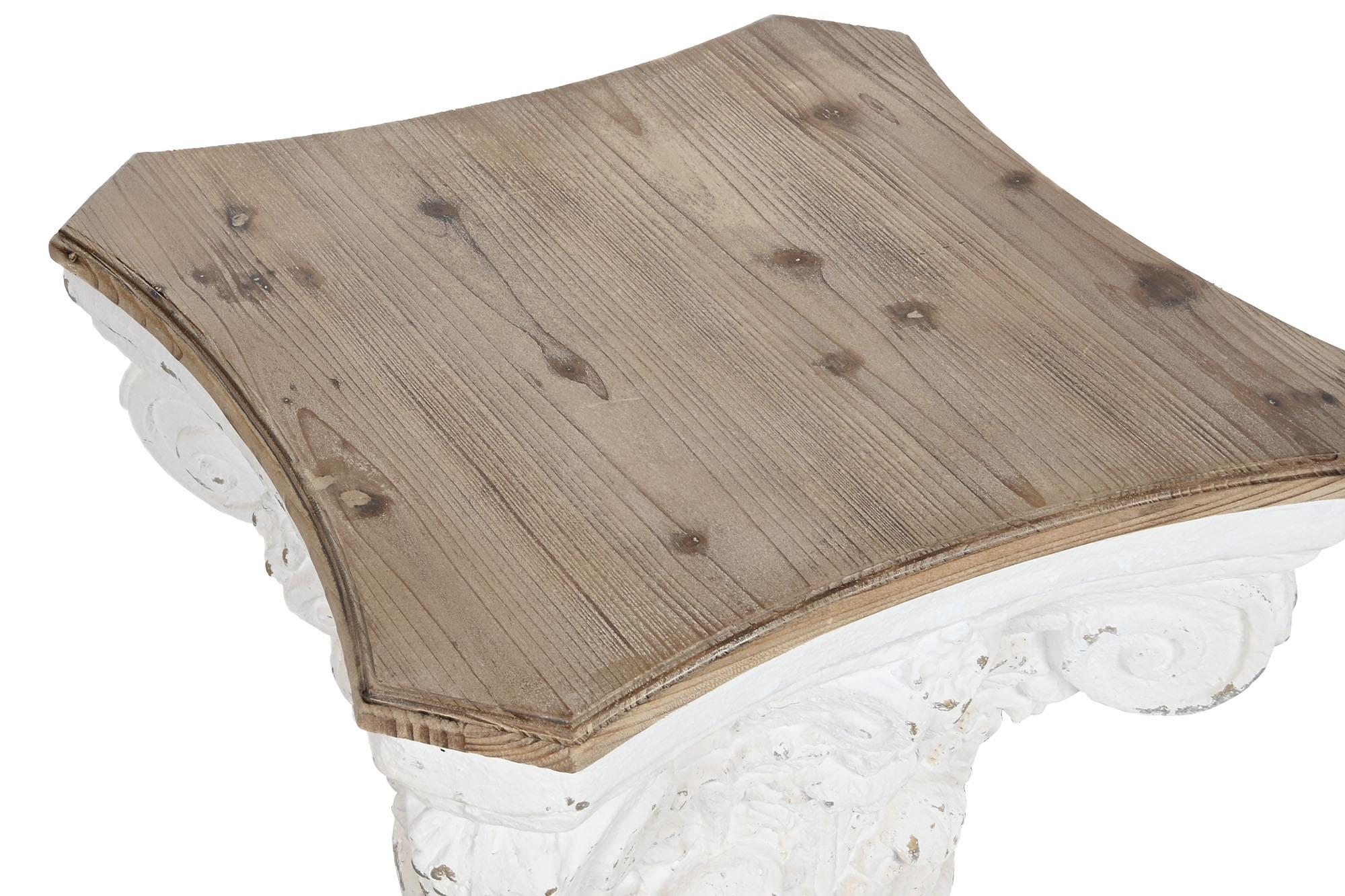 Product photograph of Neoclassic Brown Carved Small Side Table from Choice Furniture Superstore.