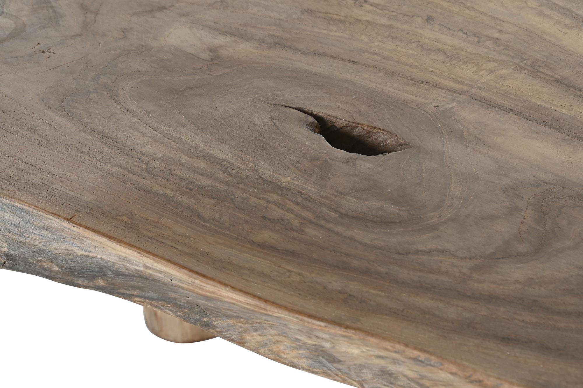 Product photograph of Solid Teak Root Triangular Coffee Table from Choice Furniture Superstore.