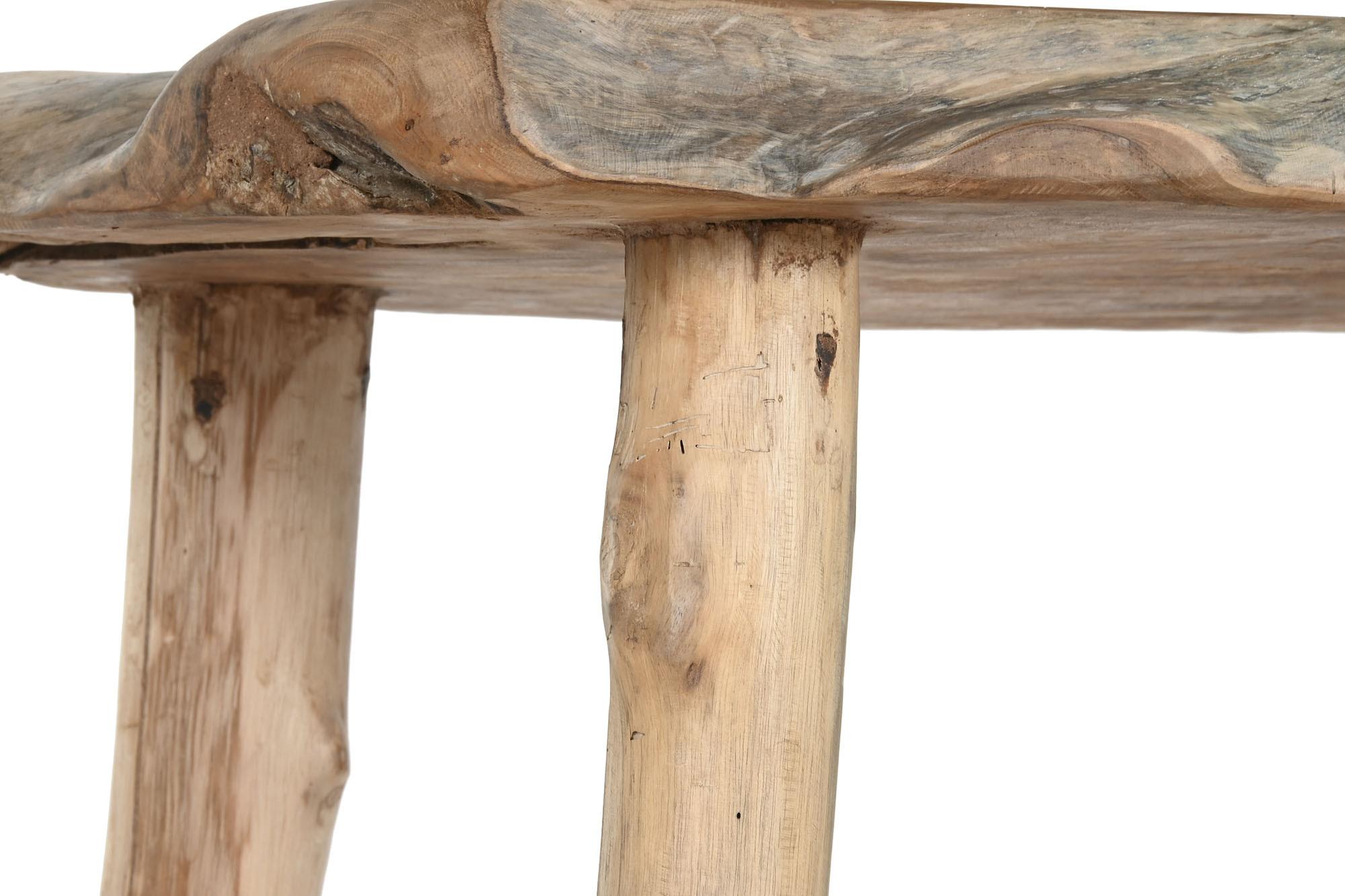 Product photograph of Solid Teak Root Triangular Coffee Table from Choice Furniture Superstore.