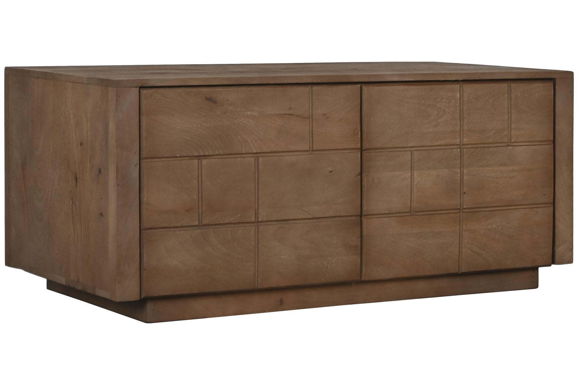 Product photograph of Modern Mango Wood 110cm Small 2 Door Sideboard from Choice Furniture Superstore.