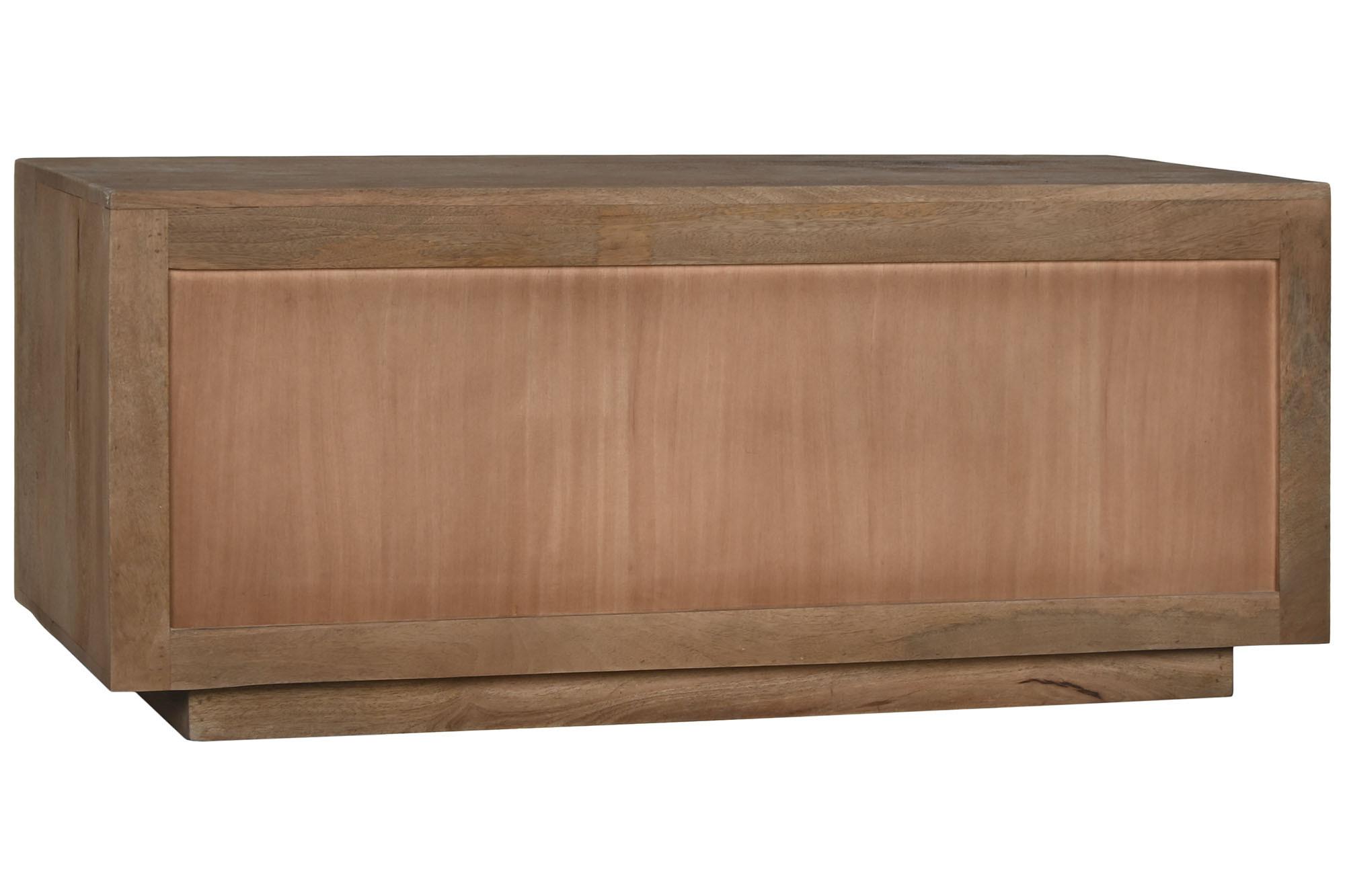 Product photograph of Modern Mango Wood 110cm Small 2 Door Sideboard from Choice Furniture Superstore.