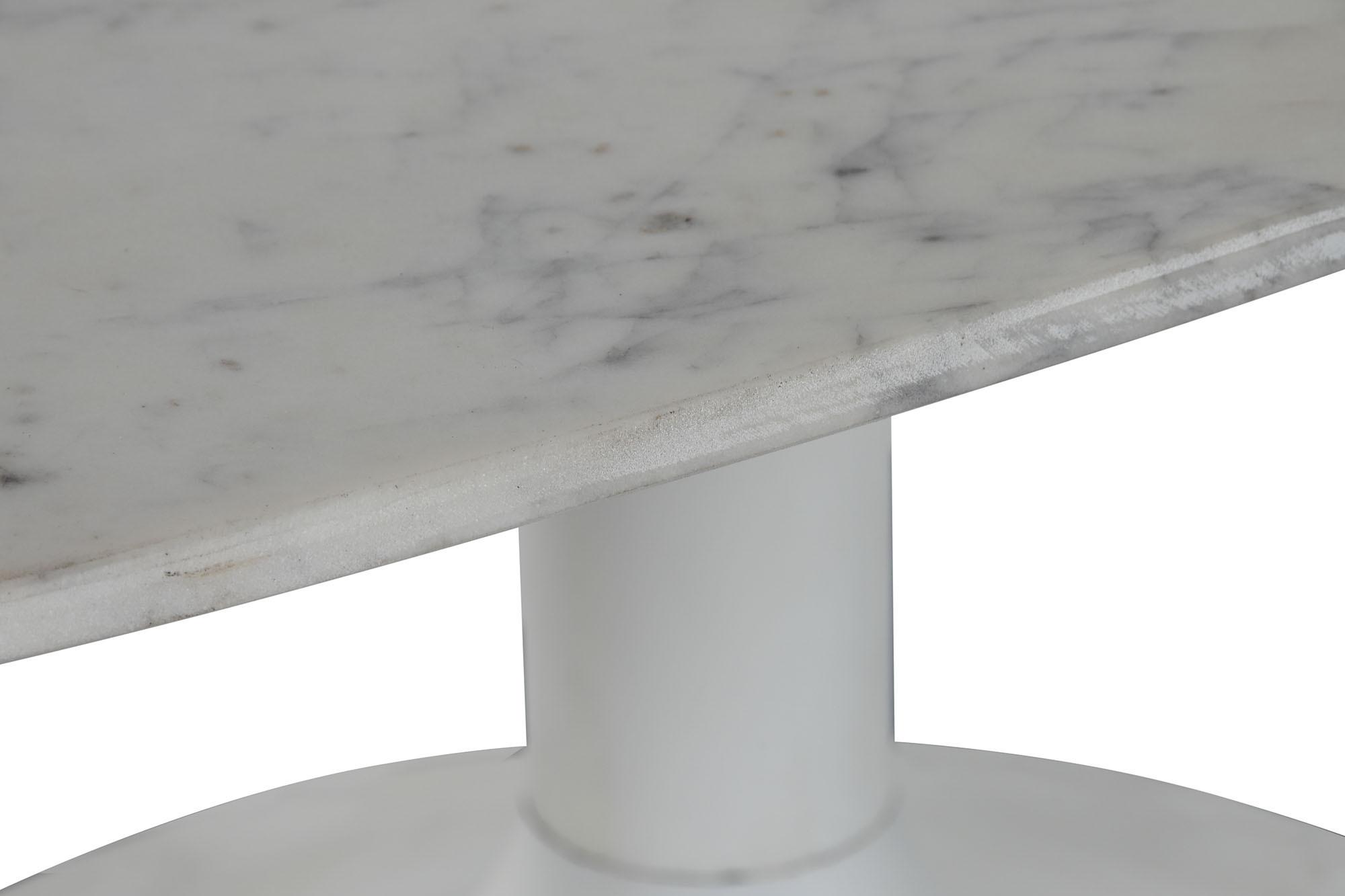 Product photograph of Indore White Marble Effect Coffee Table from Choice Furniture Superstore.