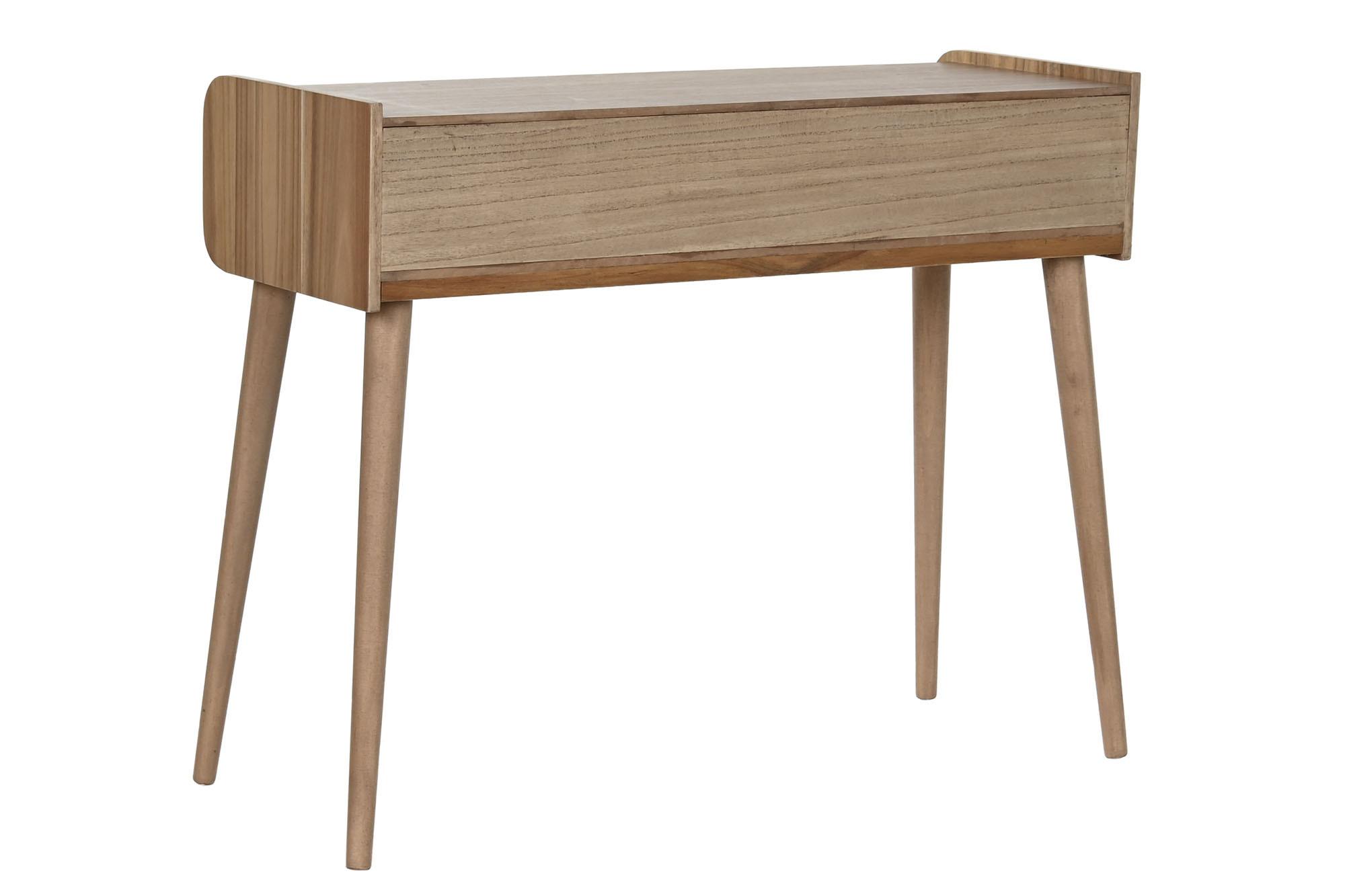 Product photograph of Traditional Acacia Wood 2 Drawer Console Table from Choice Furniture Superstore.